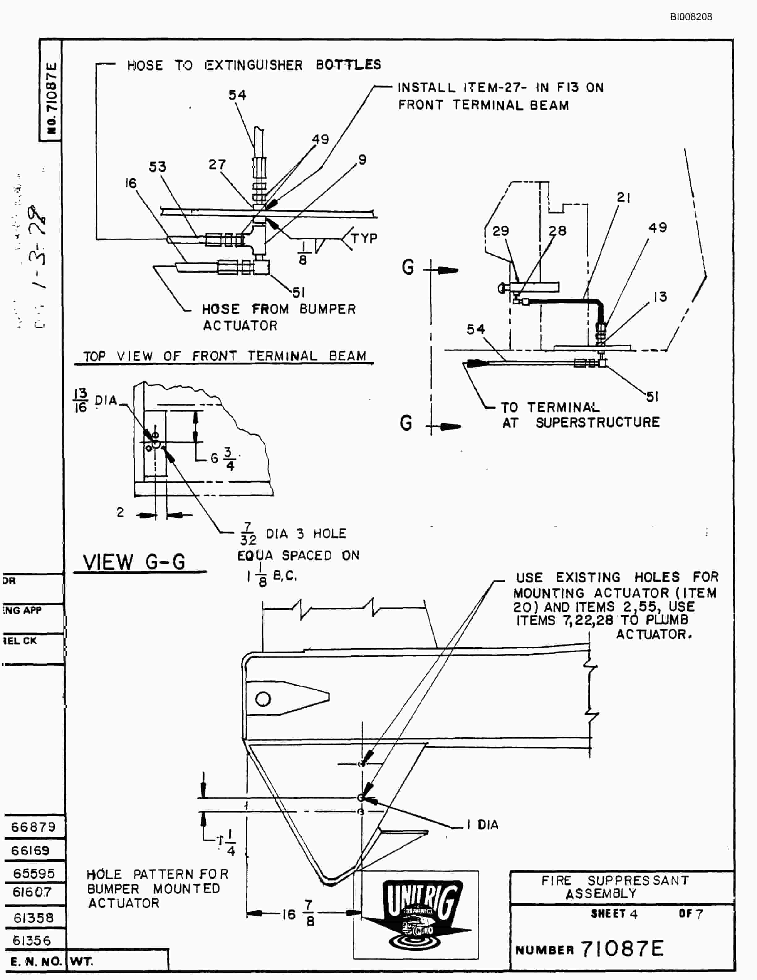 Bucyrus M-85 Assembly Parts Catalog BI008208-4
