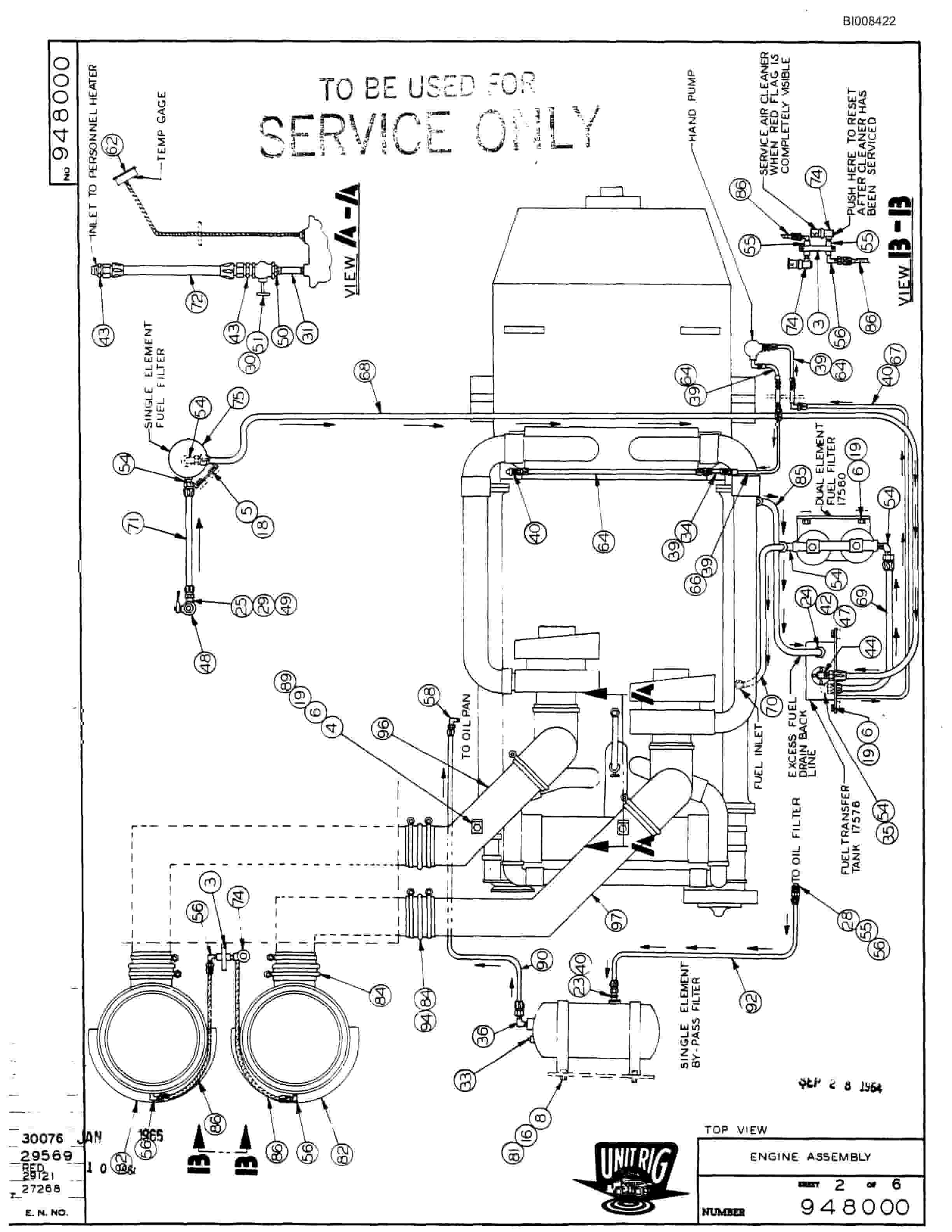 Bucyrus M-85 Assembly Parts Catalog BI008422-3