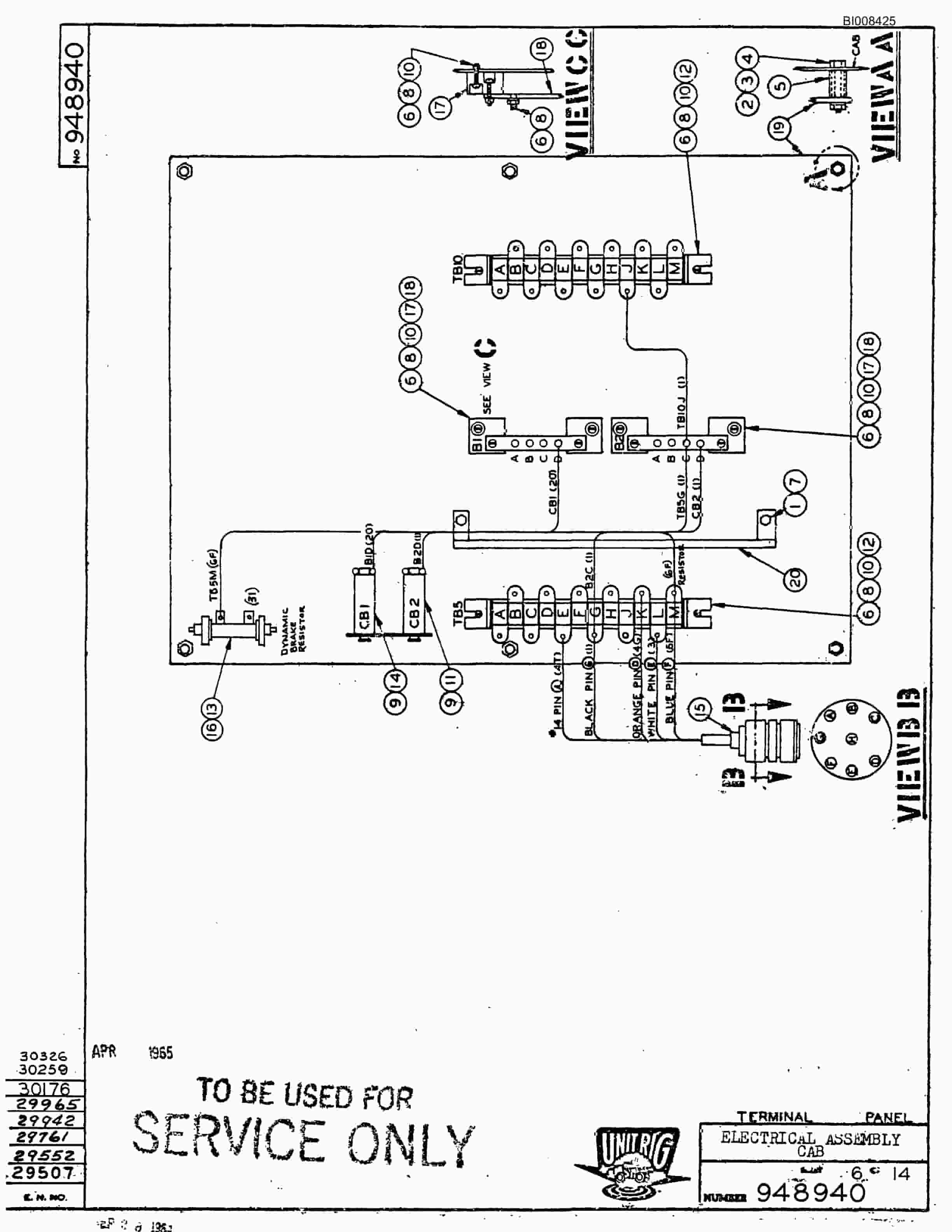 Bucyrus M-85 Assembly Parts Catalog BI008425-4