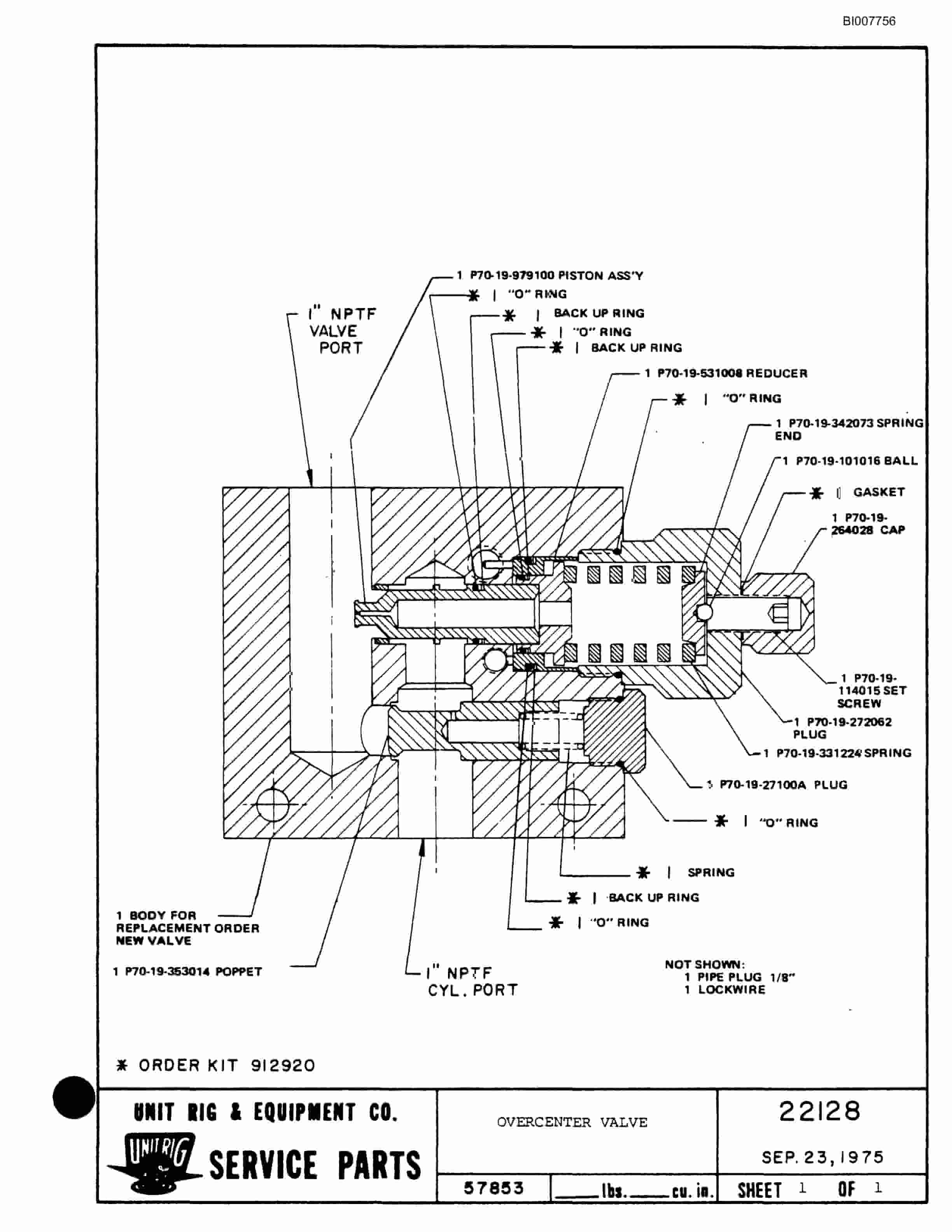 Bucyrus M-85 Illustrated Parts Catalog BI007756-3