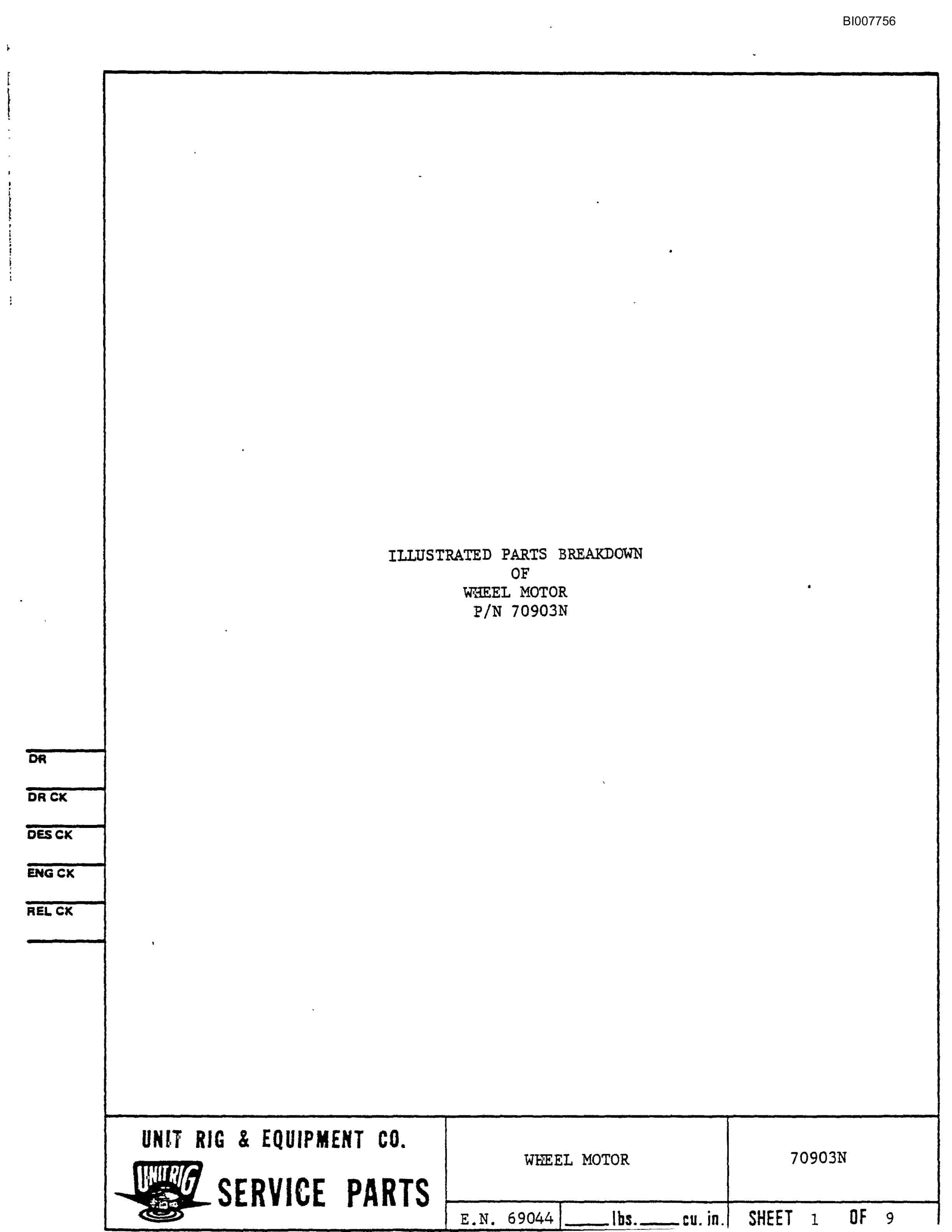 Bucyrus M-85 Illustrated Parts Catalog BI007756-5