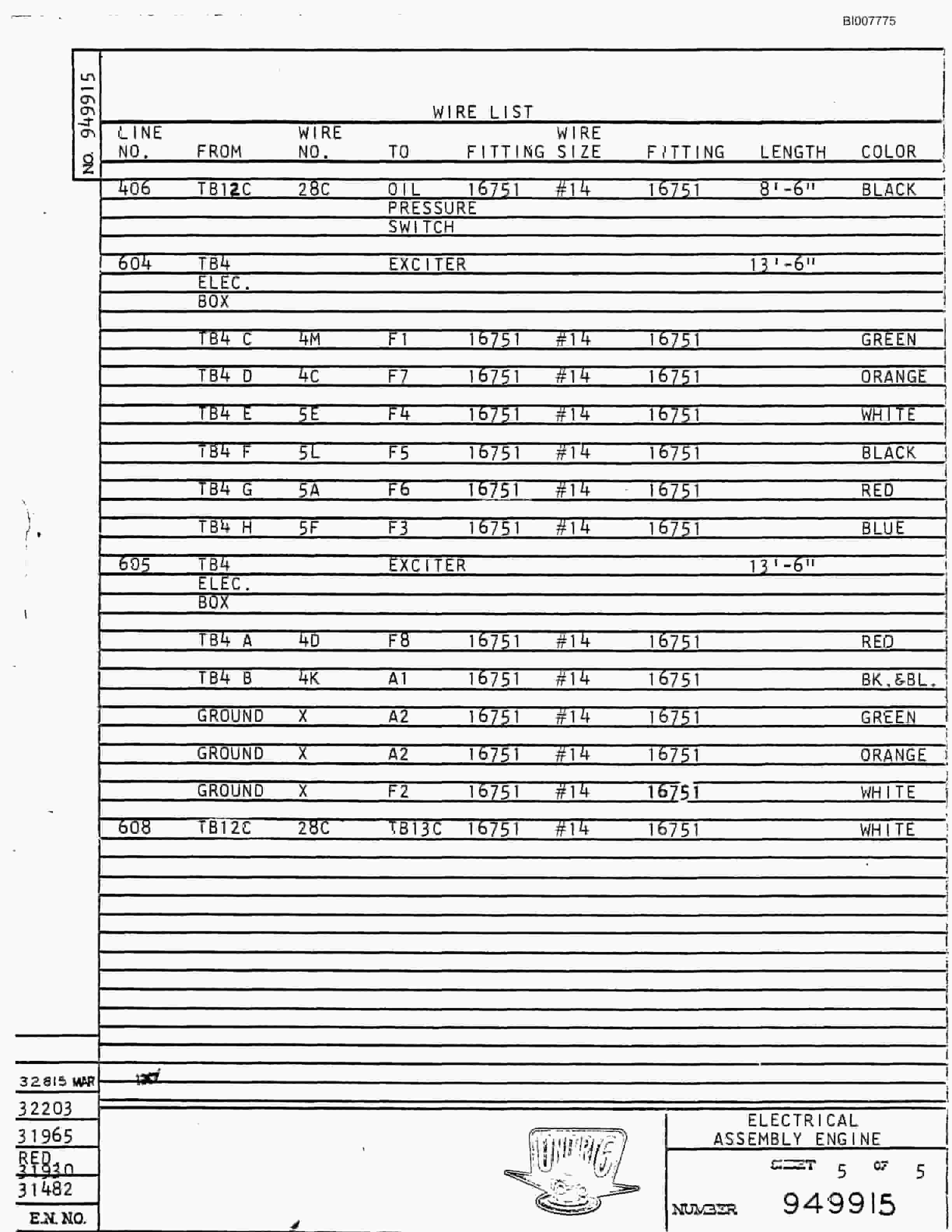 Bucyrus M-85 Illustrated Parts Catalog BI007775-2