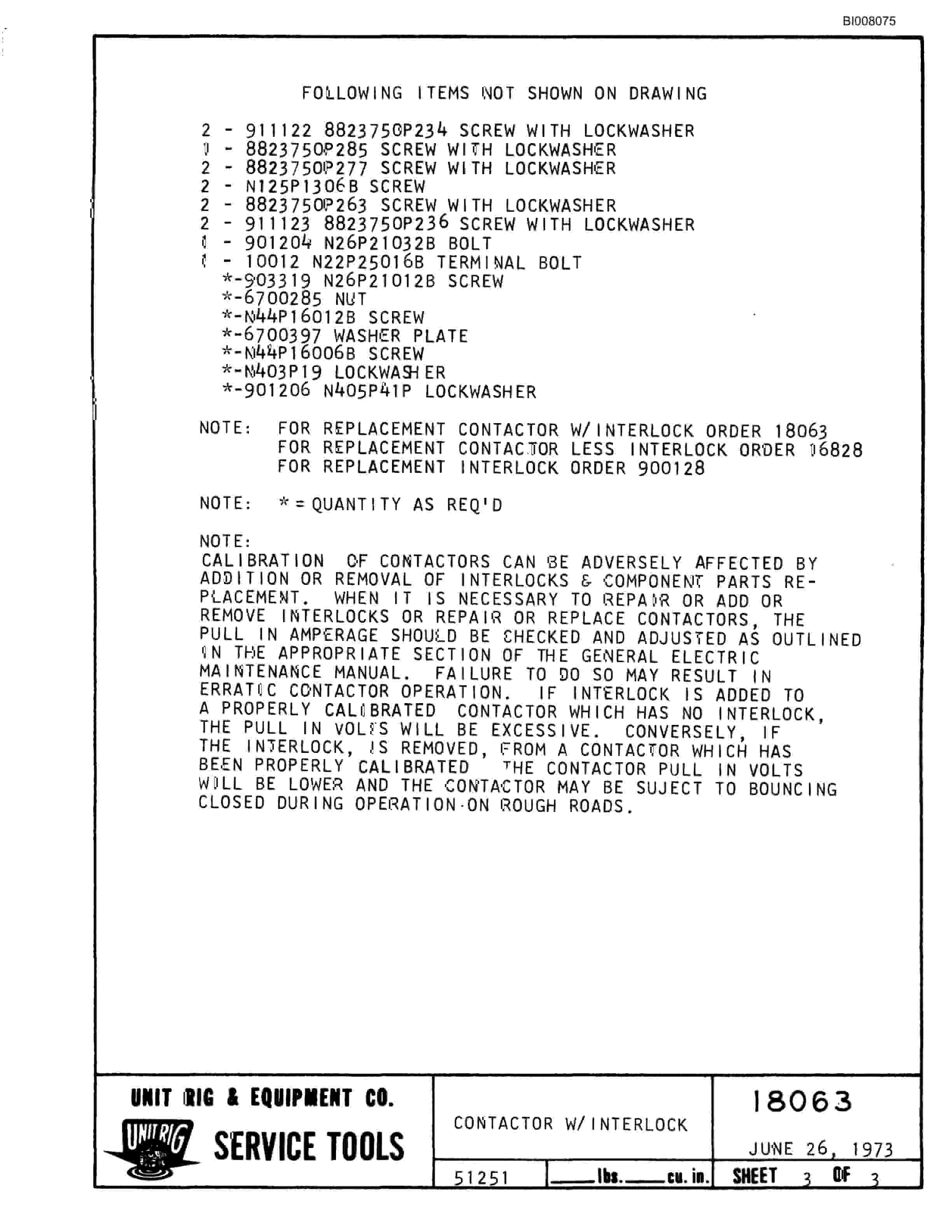 Bucyrus M-85 Illustrated Parts Catalog BI008075-5