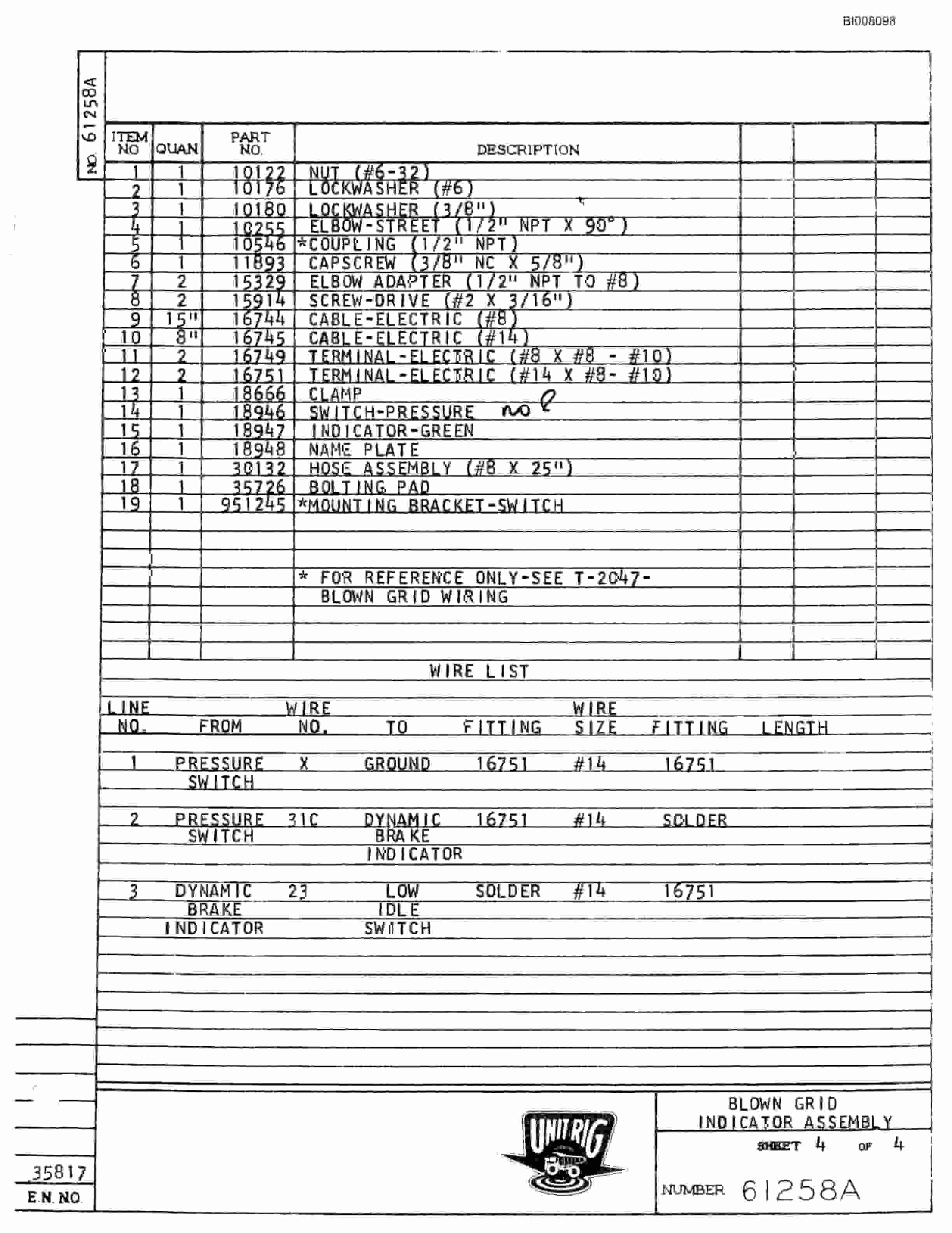 Bucyrus M-85 Illustrated Parts Catalog BI008098-3