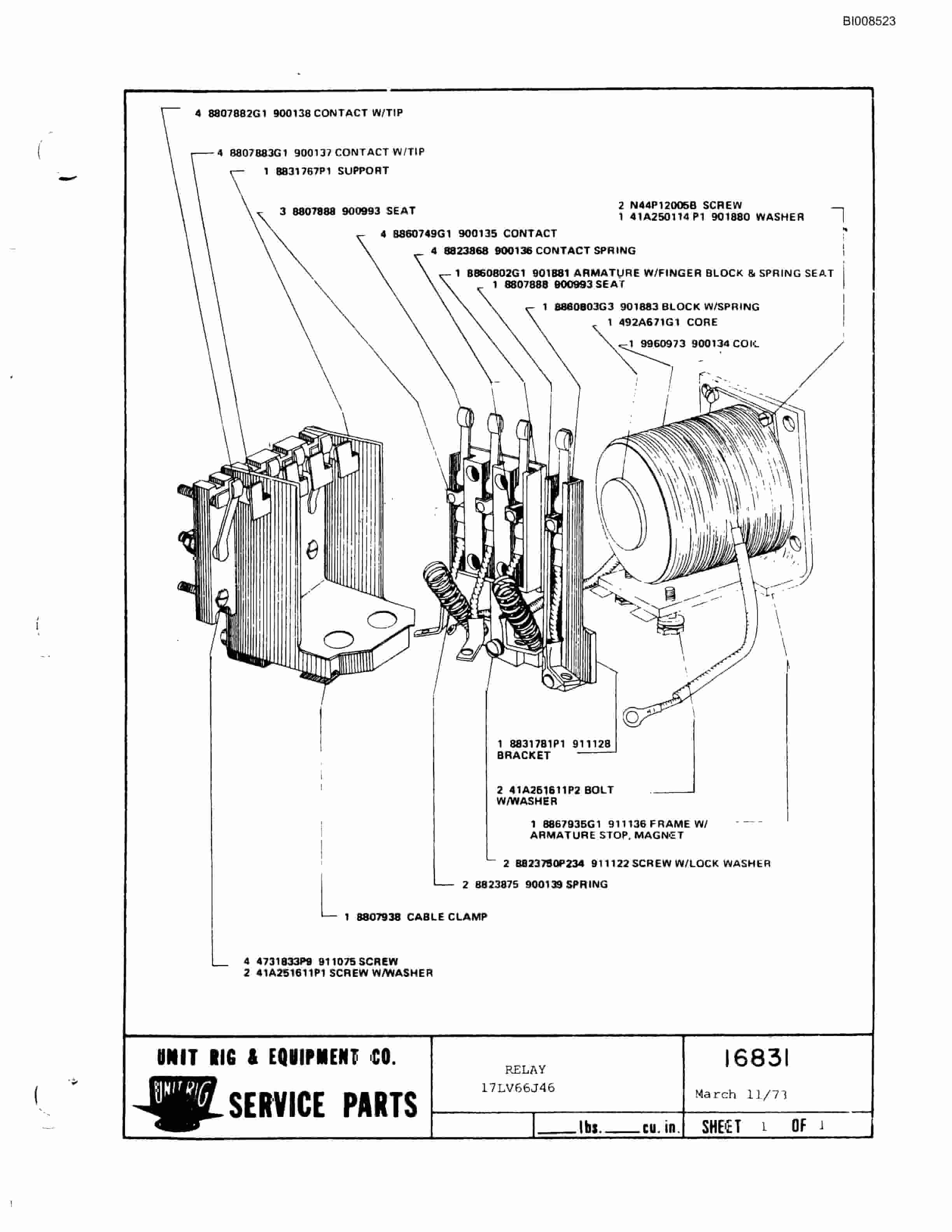 Bucyrus M-85 Illustrated Parts Catalog BI008523-3