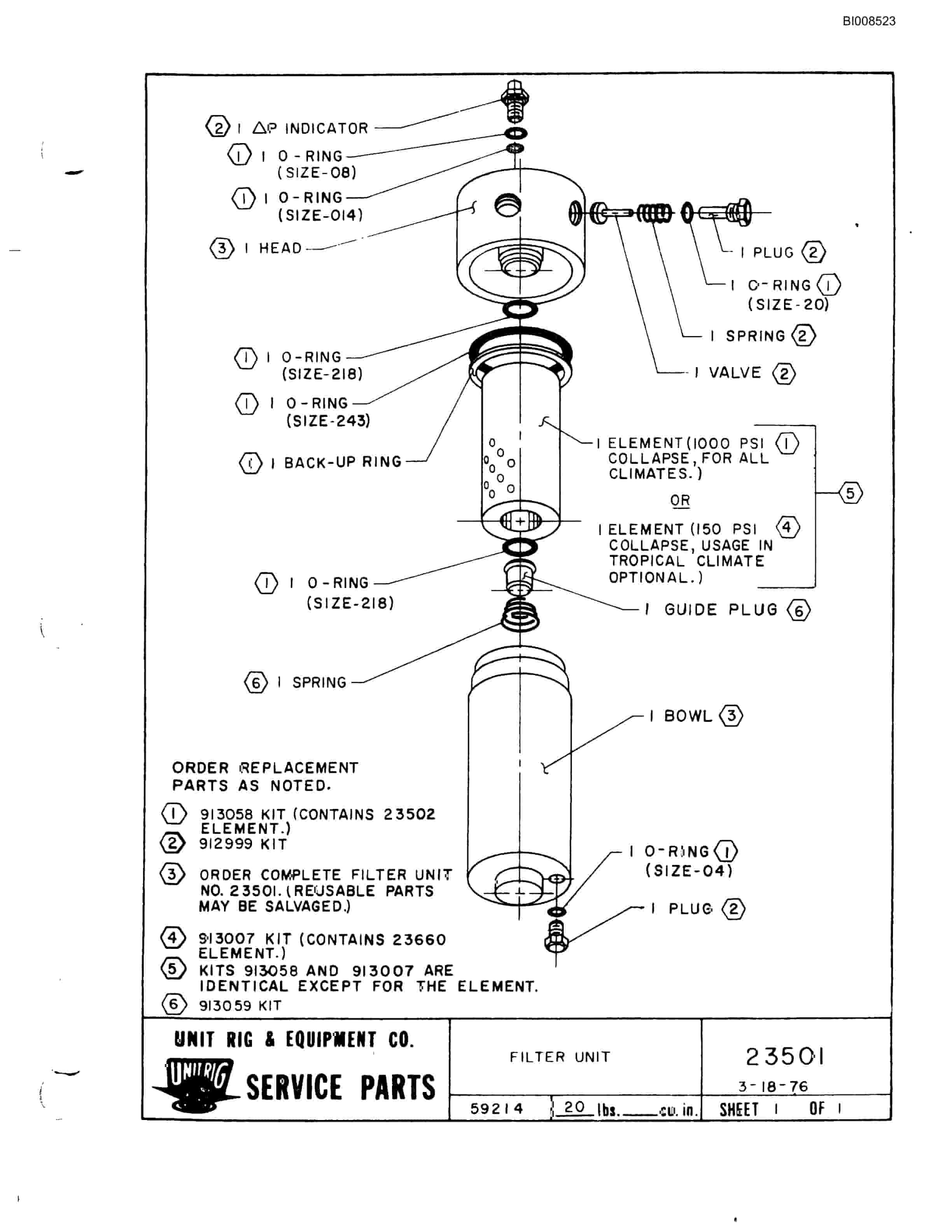 Bucyrus M-85 Illustrated Parts Catalog BI008523-4