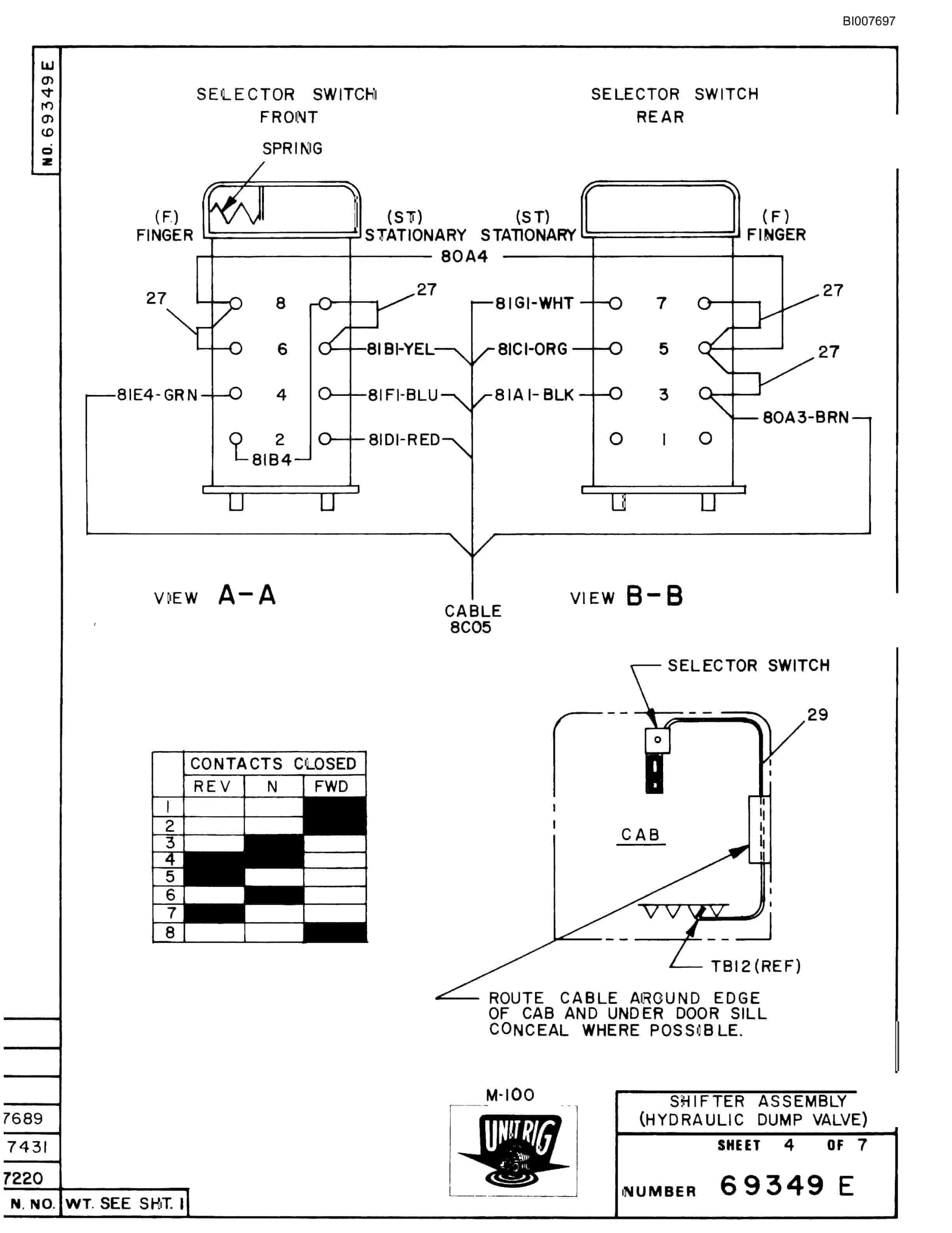 Bucyrus M-85 Parts Catalog BI007697-2
