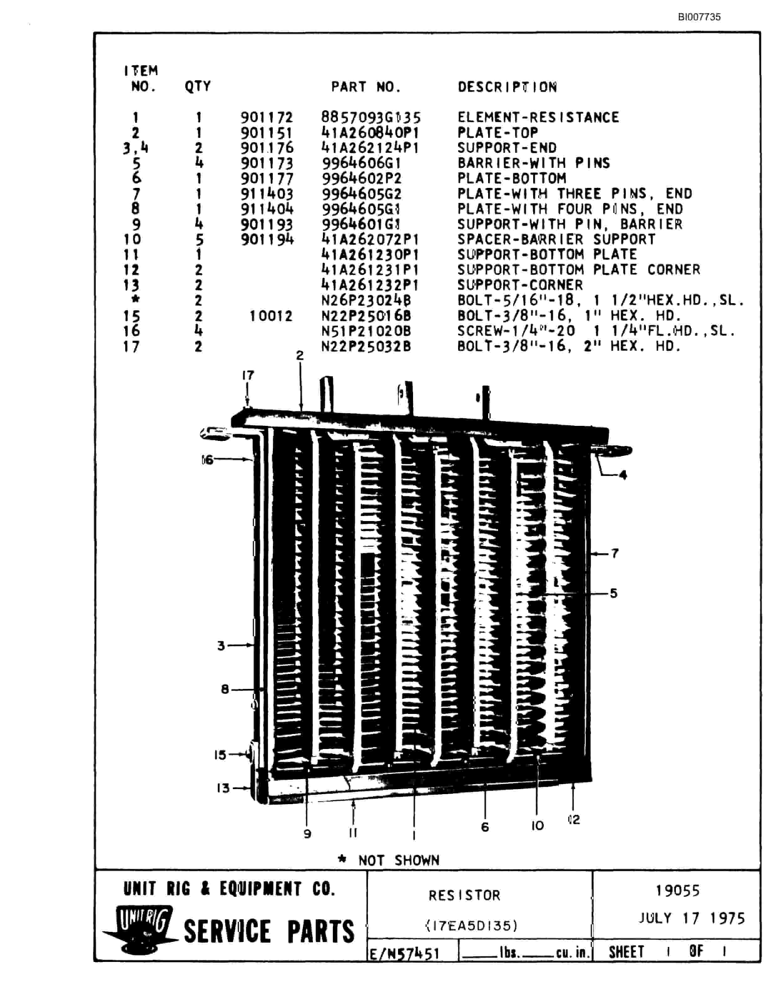 Bucyrus M-85 Parts Catalog BI007735-4