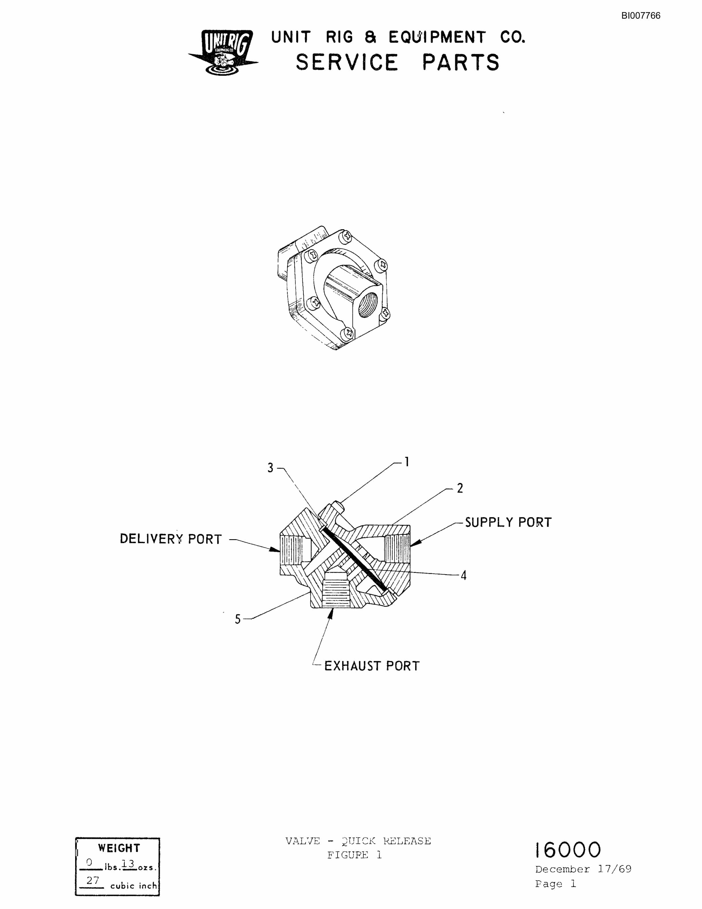 Bucyrus M-85 Parts Catalog BI007766-3