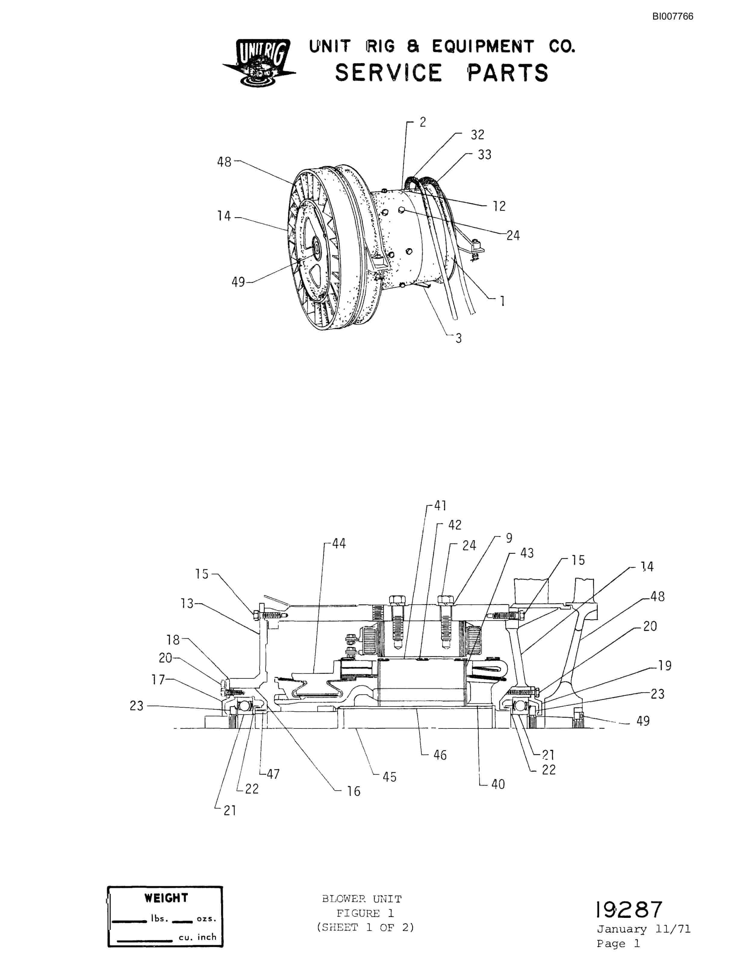 Bucyrus M-85 Parts Catalog BI007766-5