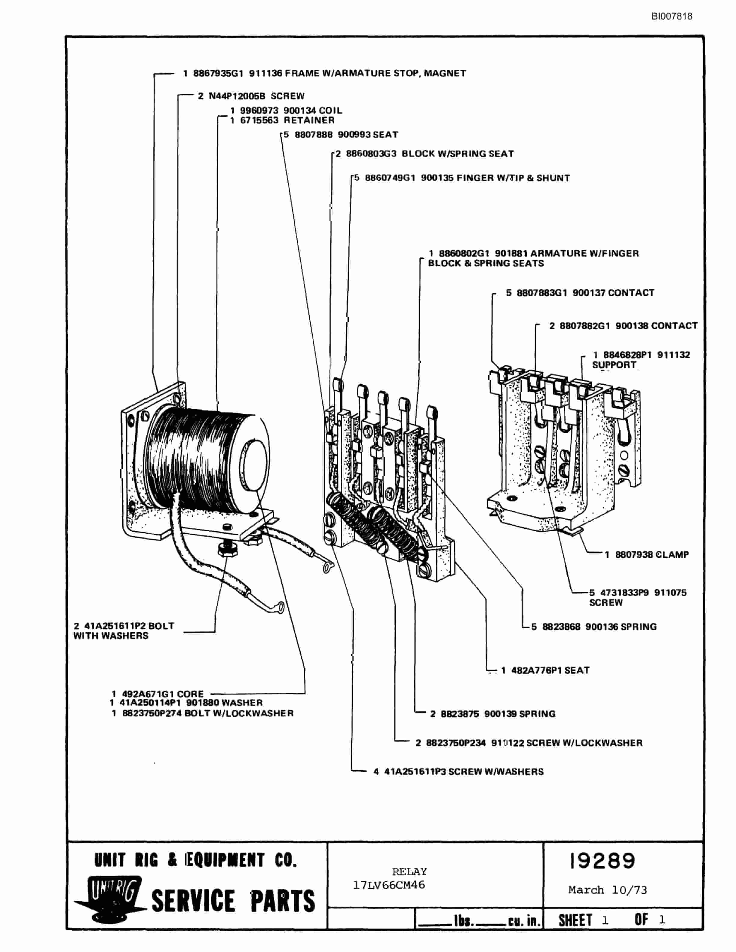 Bucyrus M-85 Parts Catalog BI007818-4