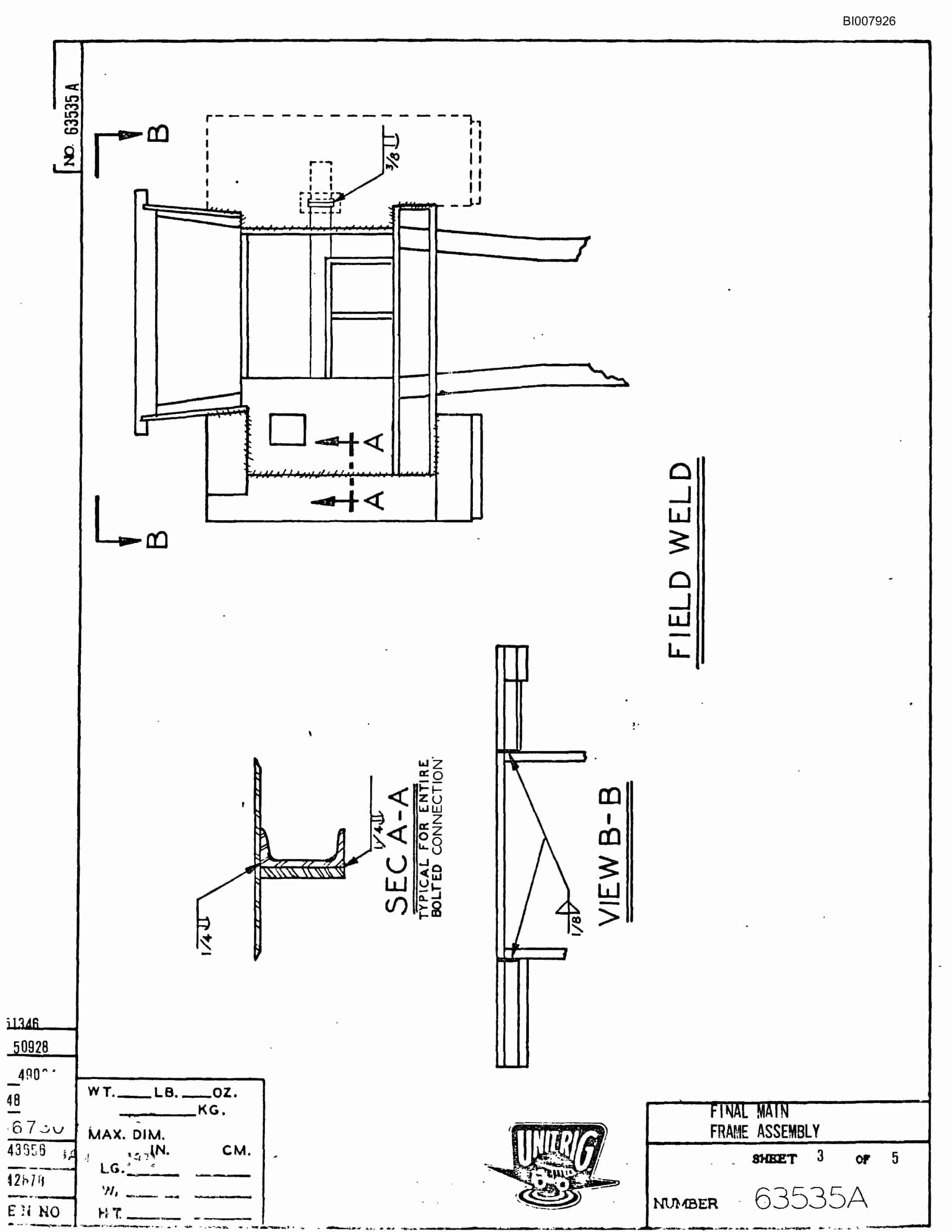 Bucyrus M-85 Parts Catalog BI007926-2