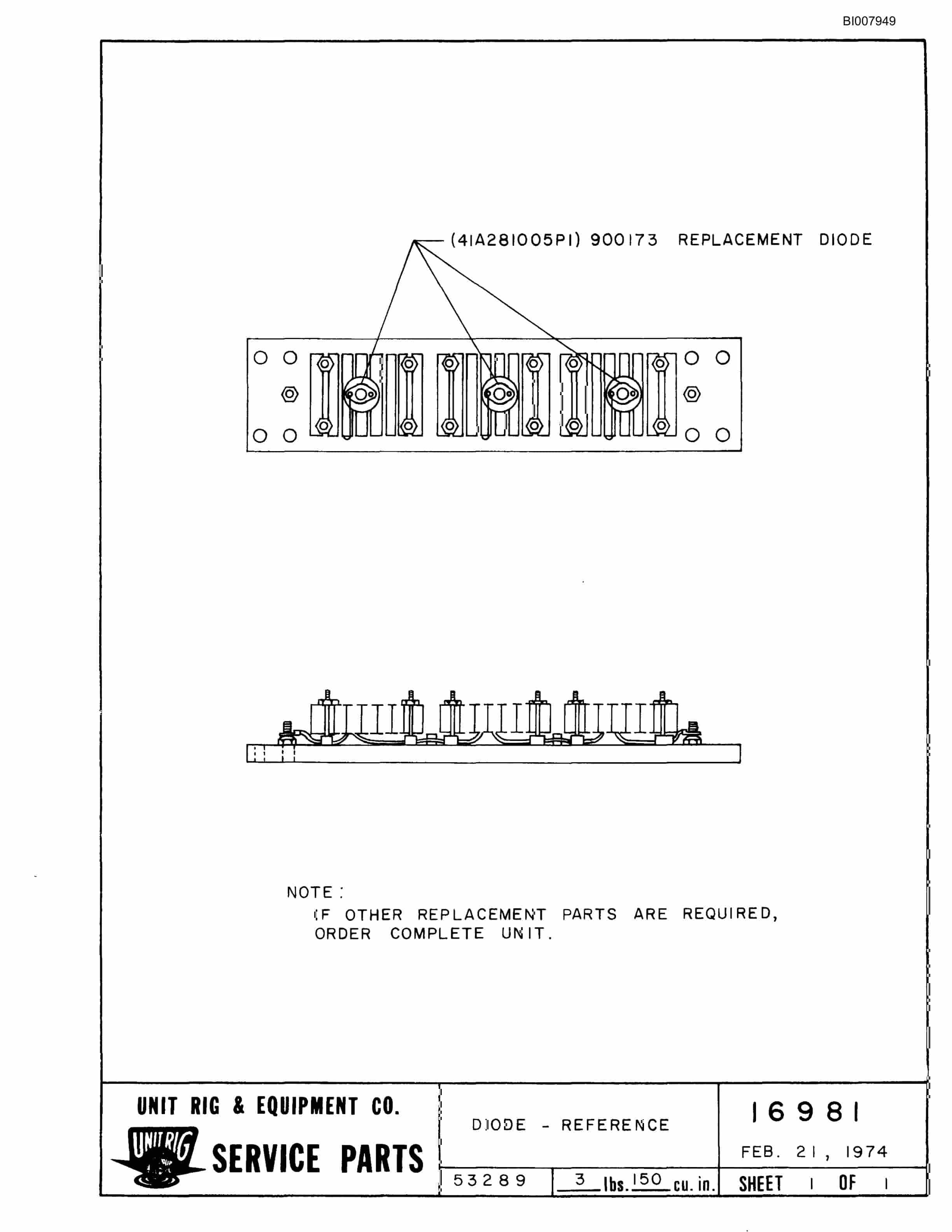Bucyrus M-85 Parts Catalog BI007949-4