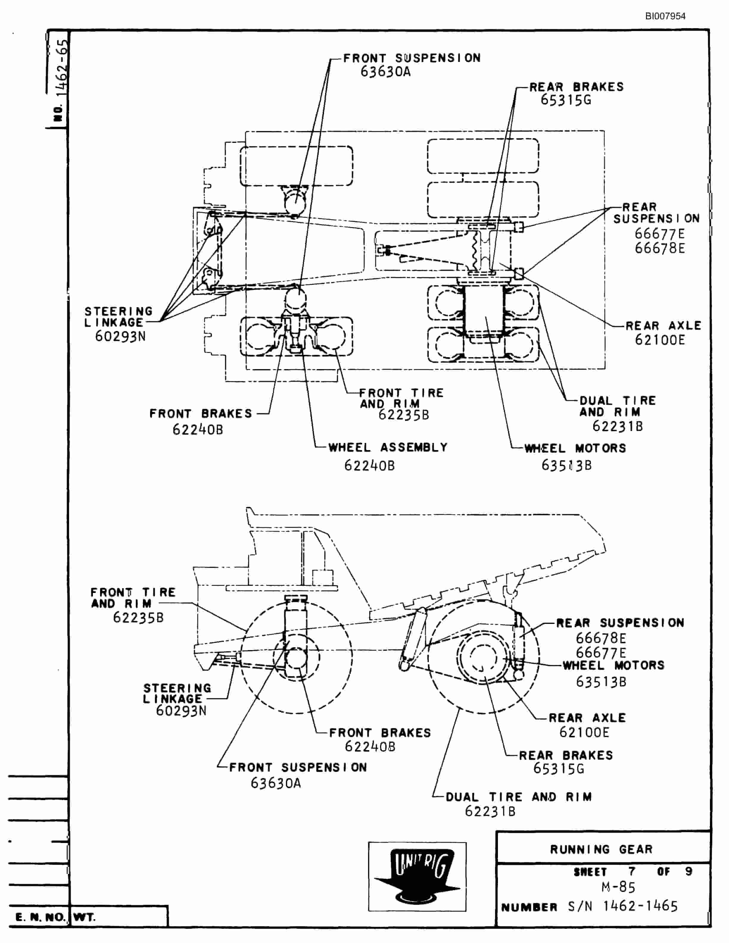 Bucyrus M-85 Parts Catalog BI007954-2