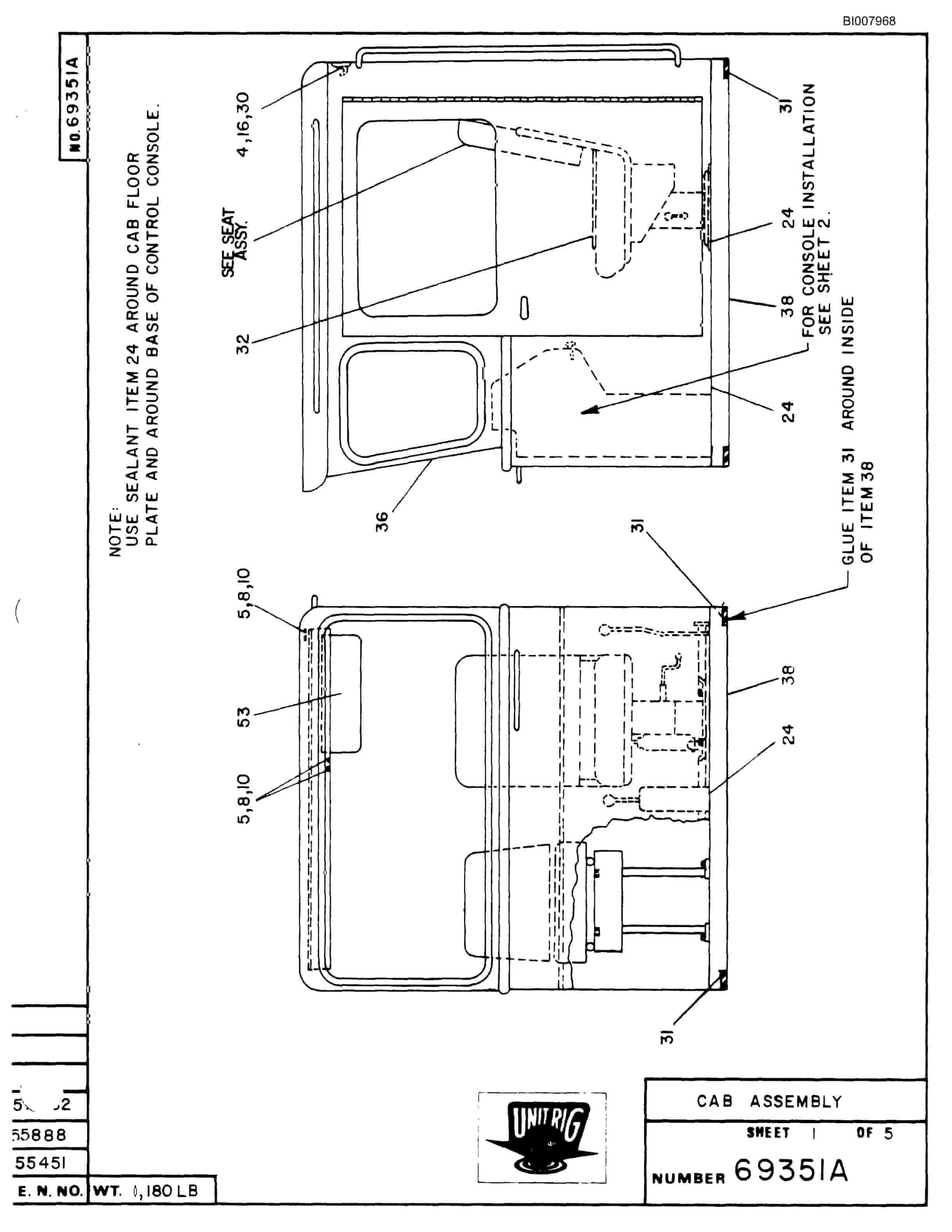 Bucyrus M-85 Parts Catalog BI007968-4