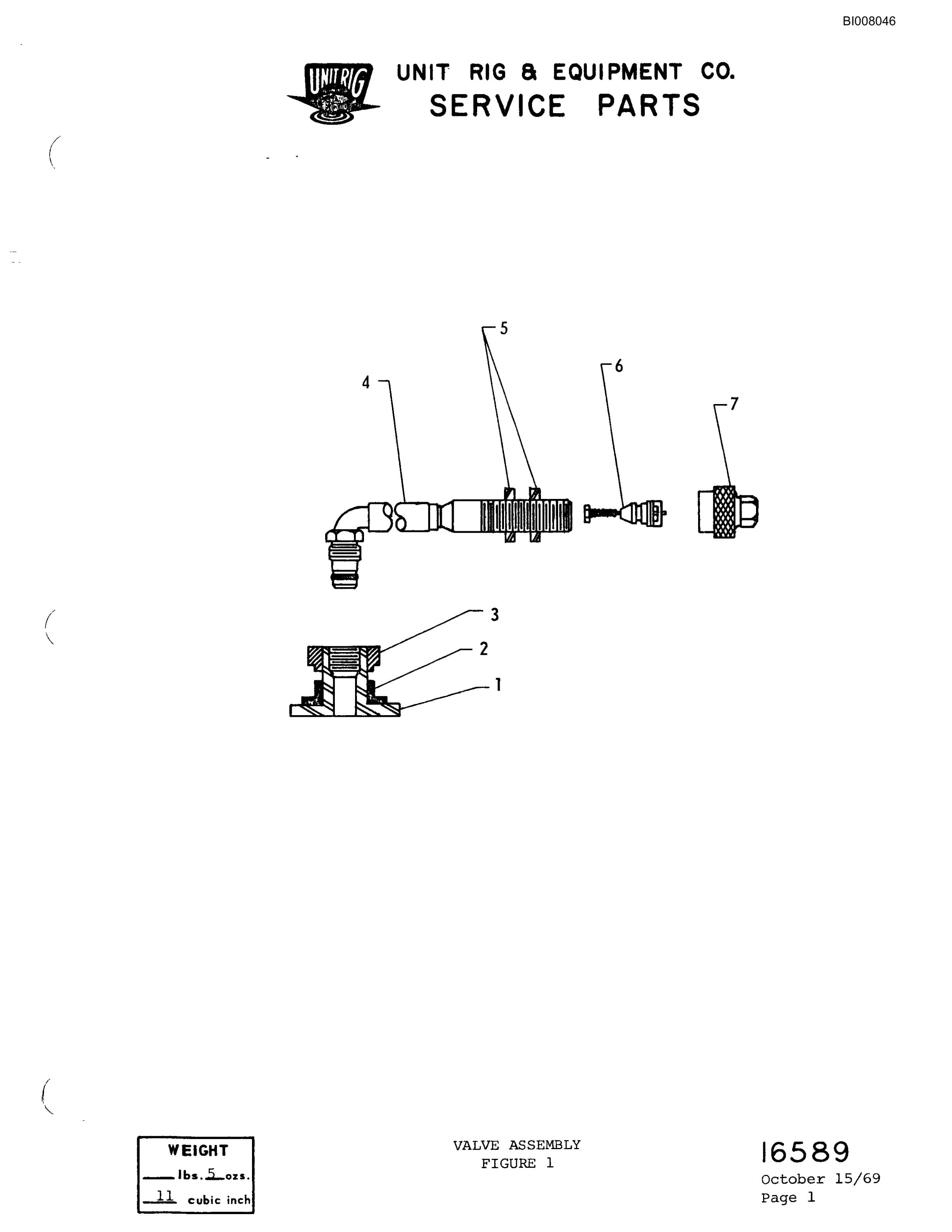 Bucyrus M-85 Parts Catalog BI008046-3