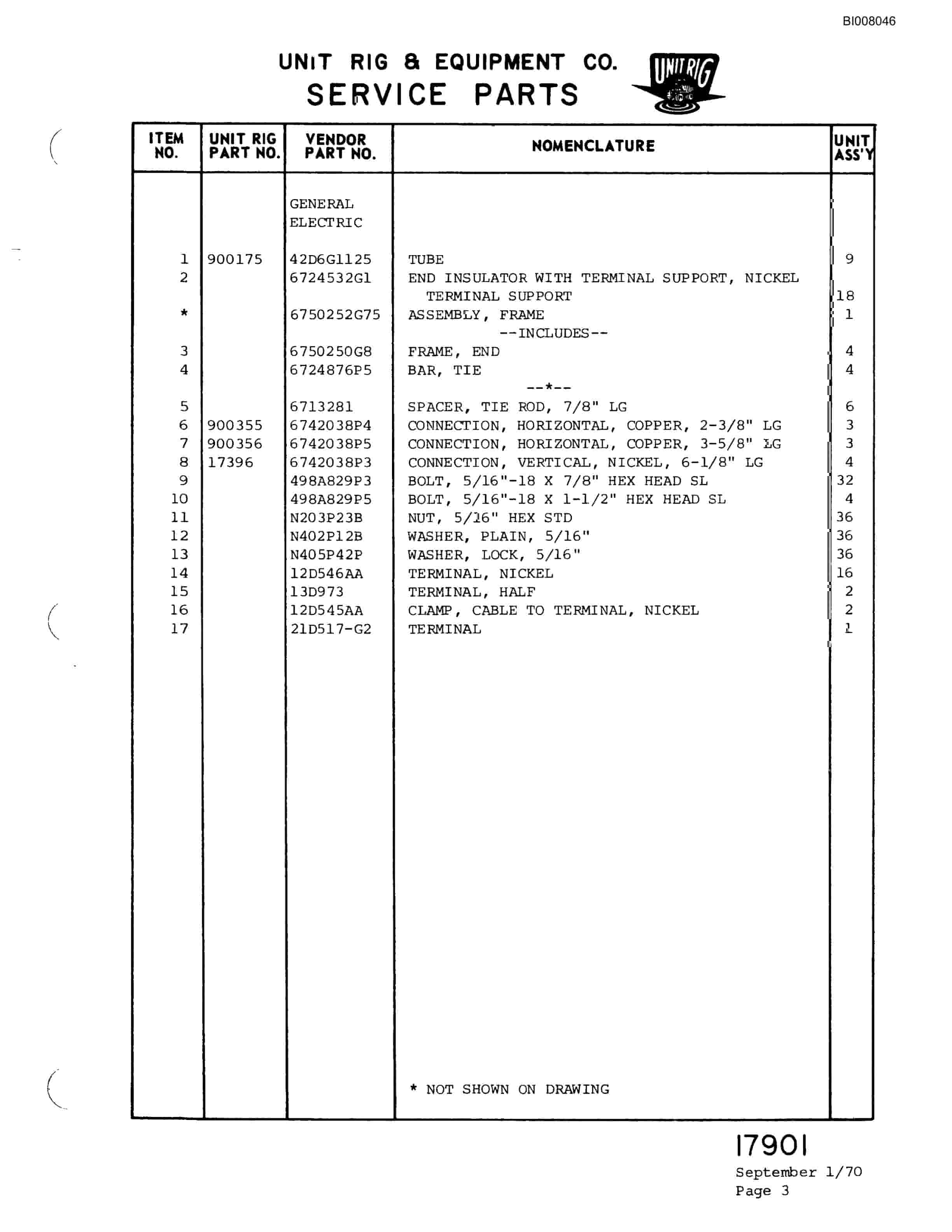 Bucyrus M-85 Parts Catalog BI008046-5