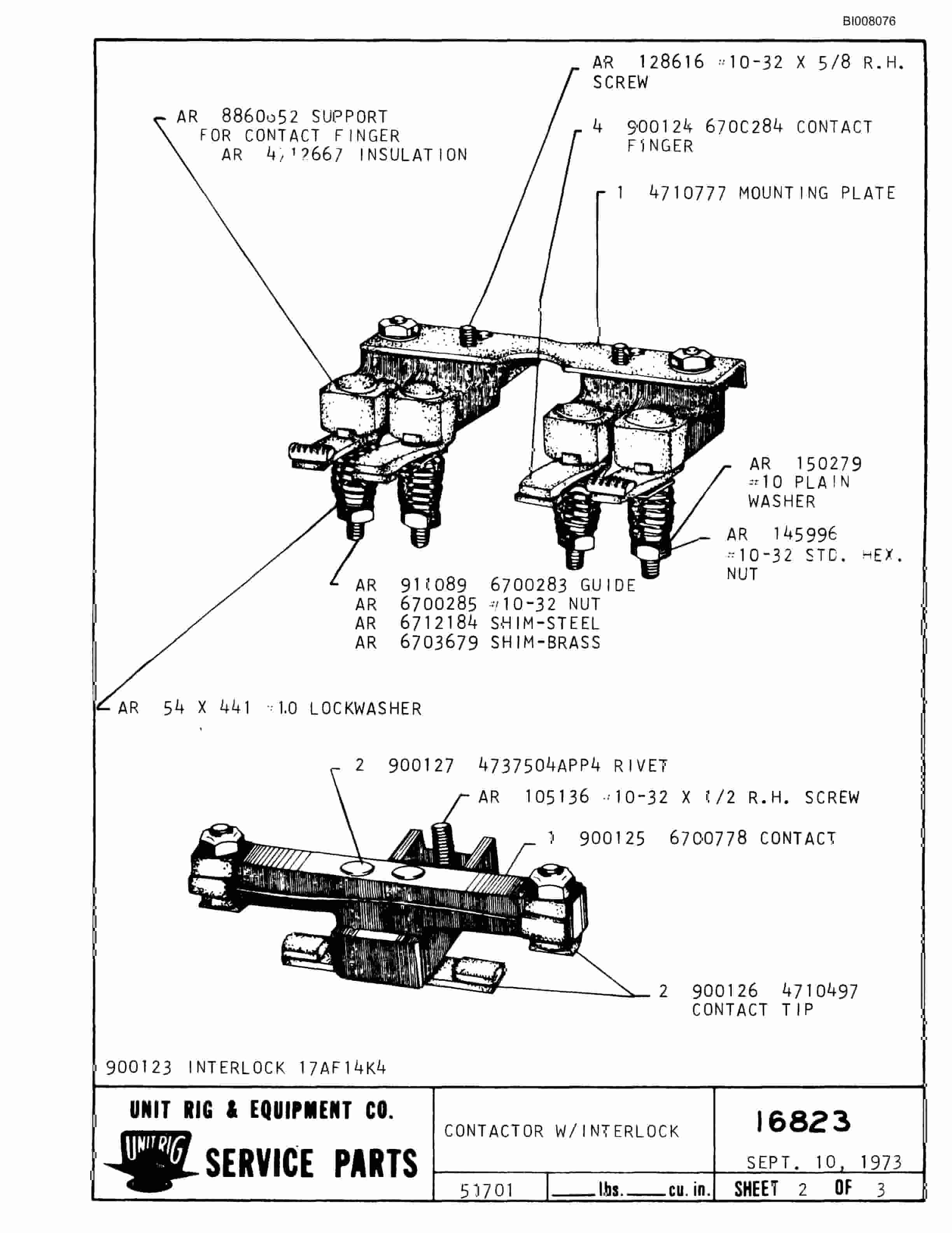 Bucyrus M-85 Parts Catalog BI008076-3