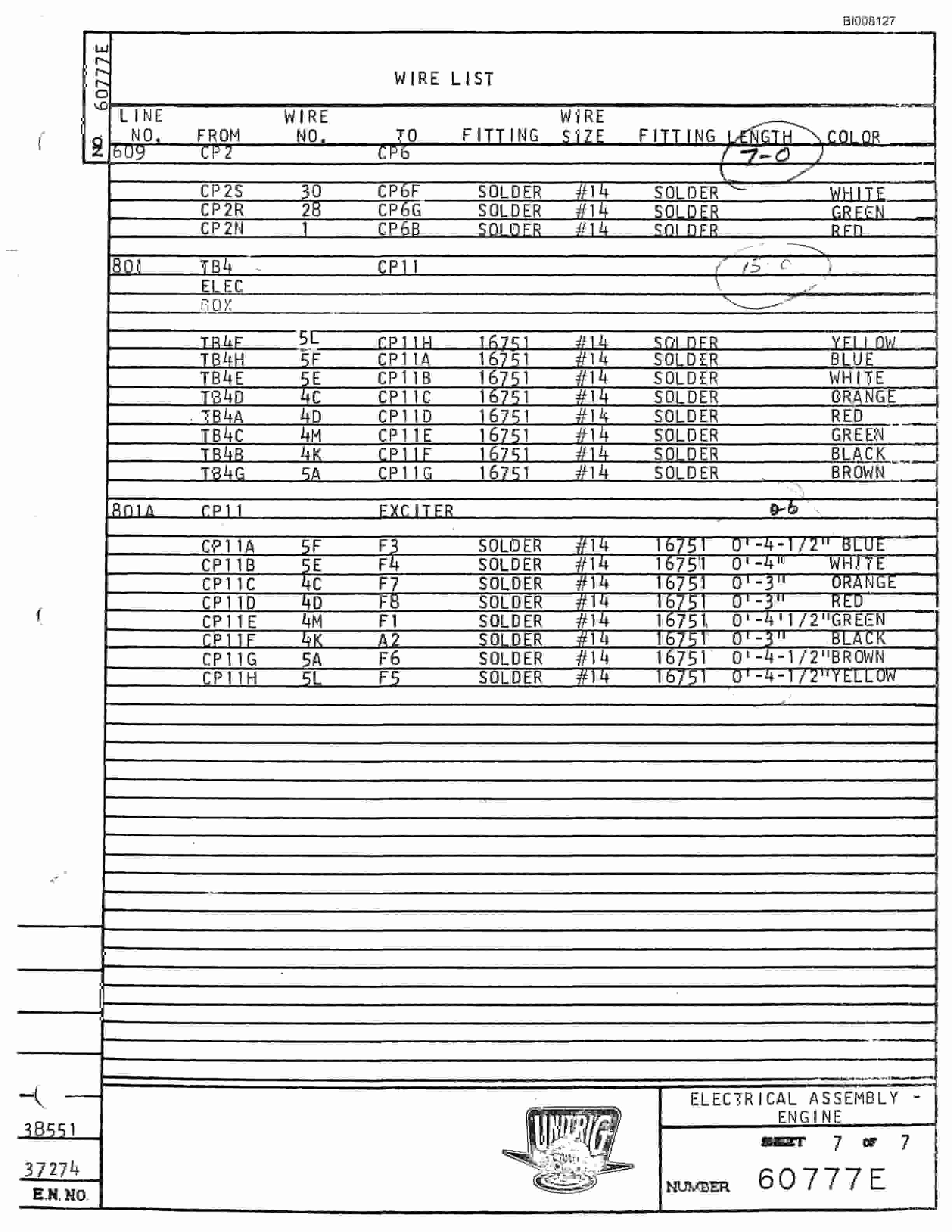 Bucyrus M-85 Parts Catalog BI008127-2