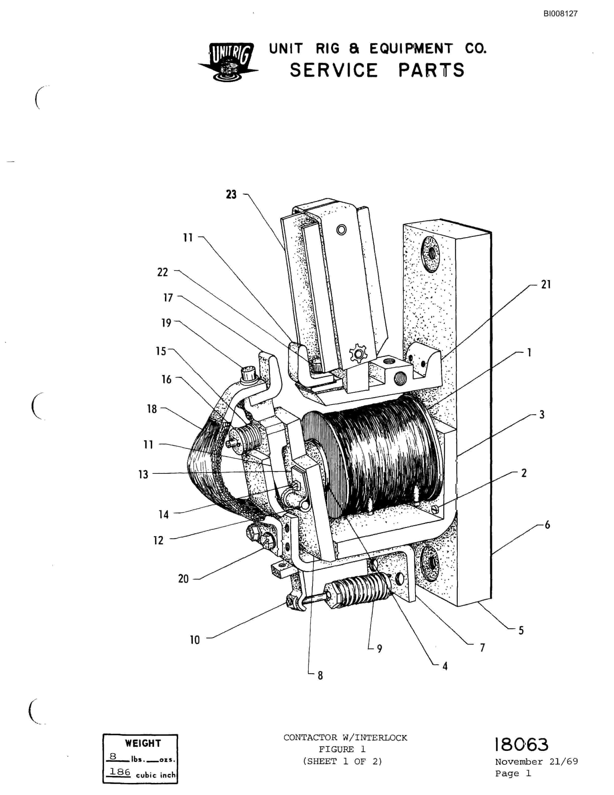 Bucyrus M-85 Parts Catalog BI008127-5