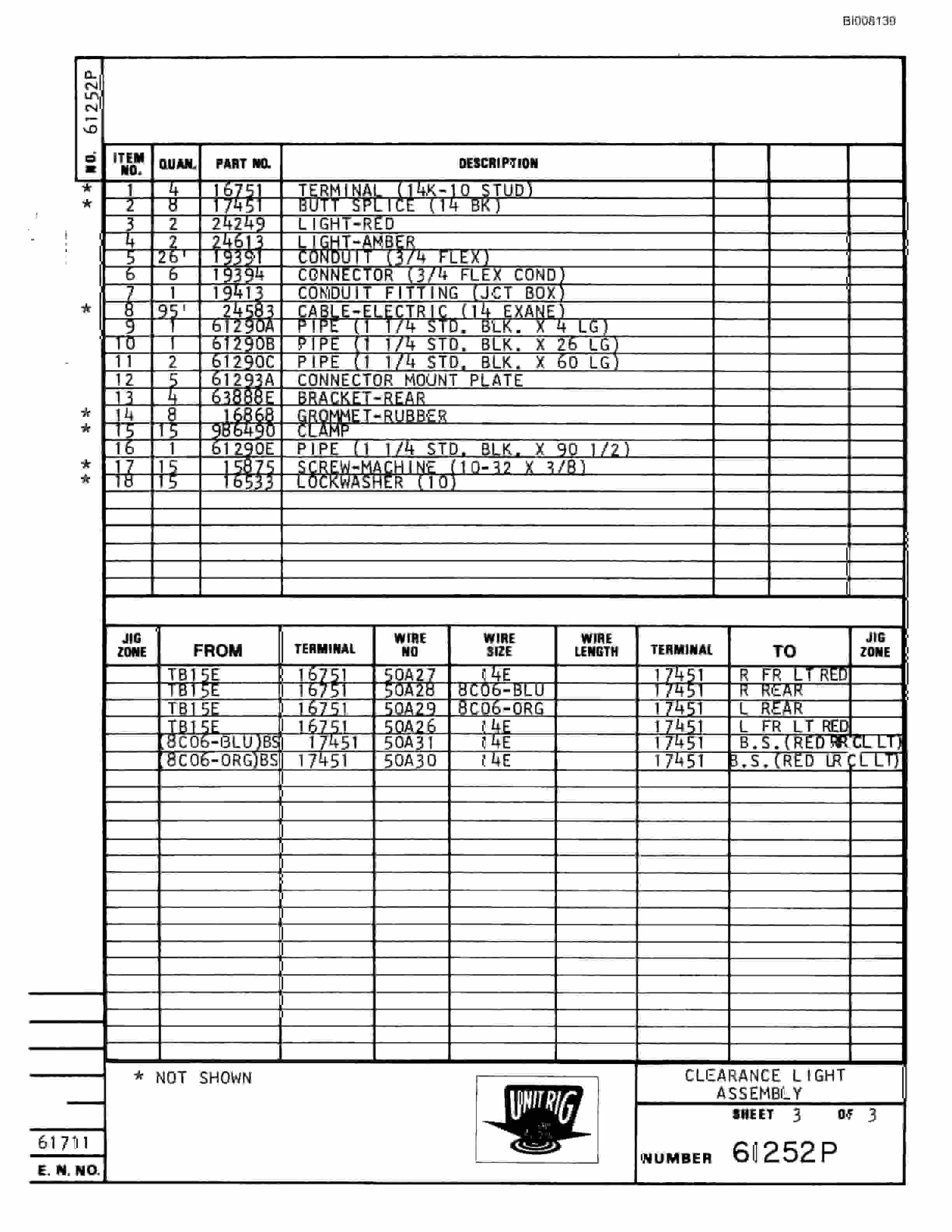 Bucyrus M-85 Parts Catalog BI008139-2