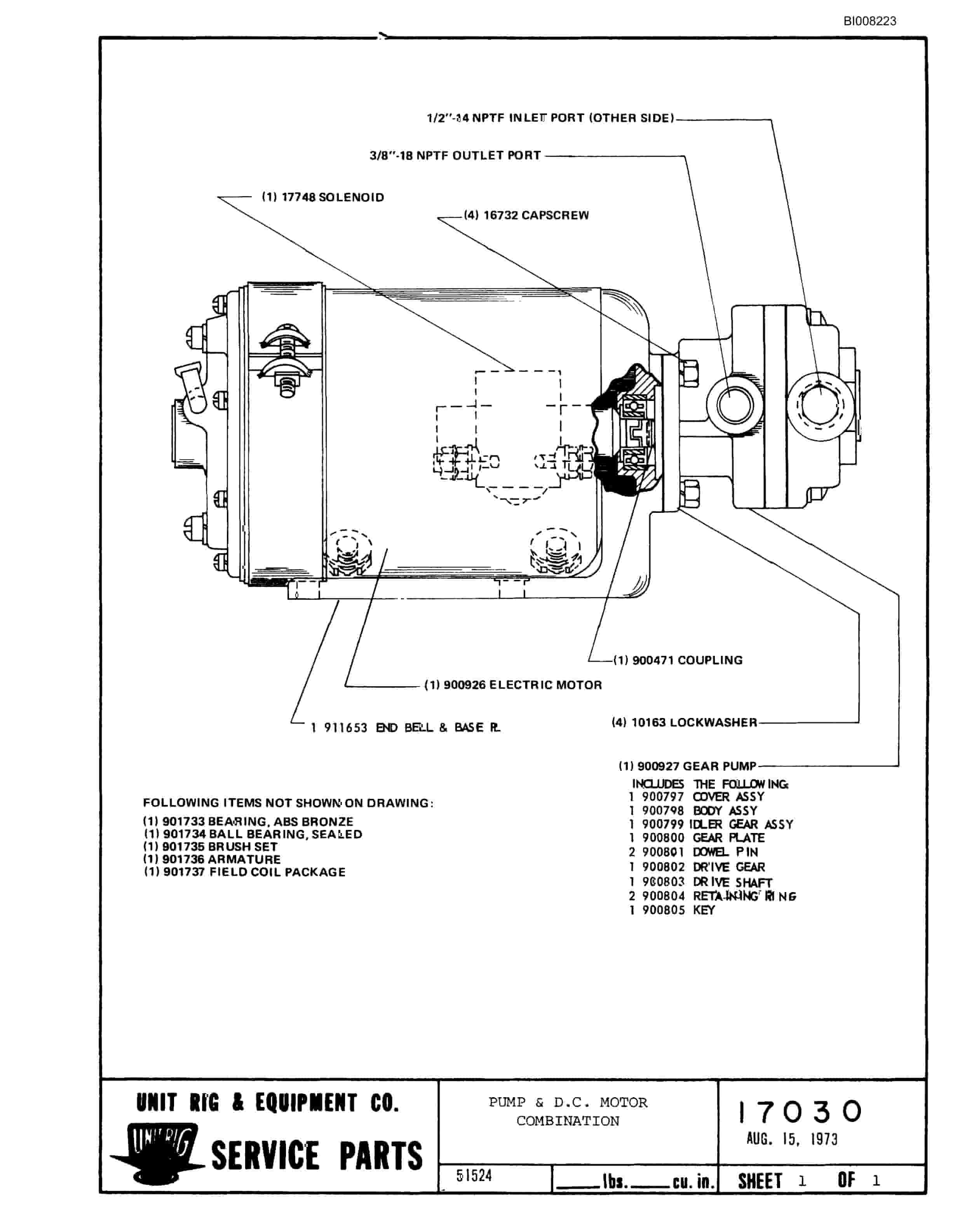Bucyrus M-85 Parts Catalog BI008223-4