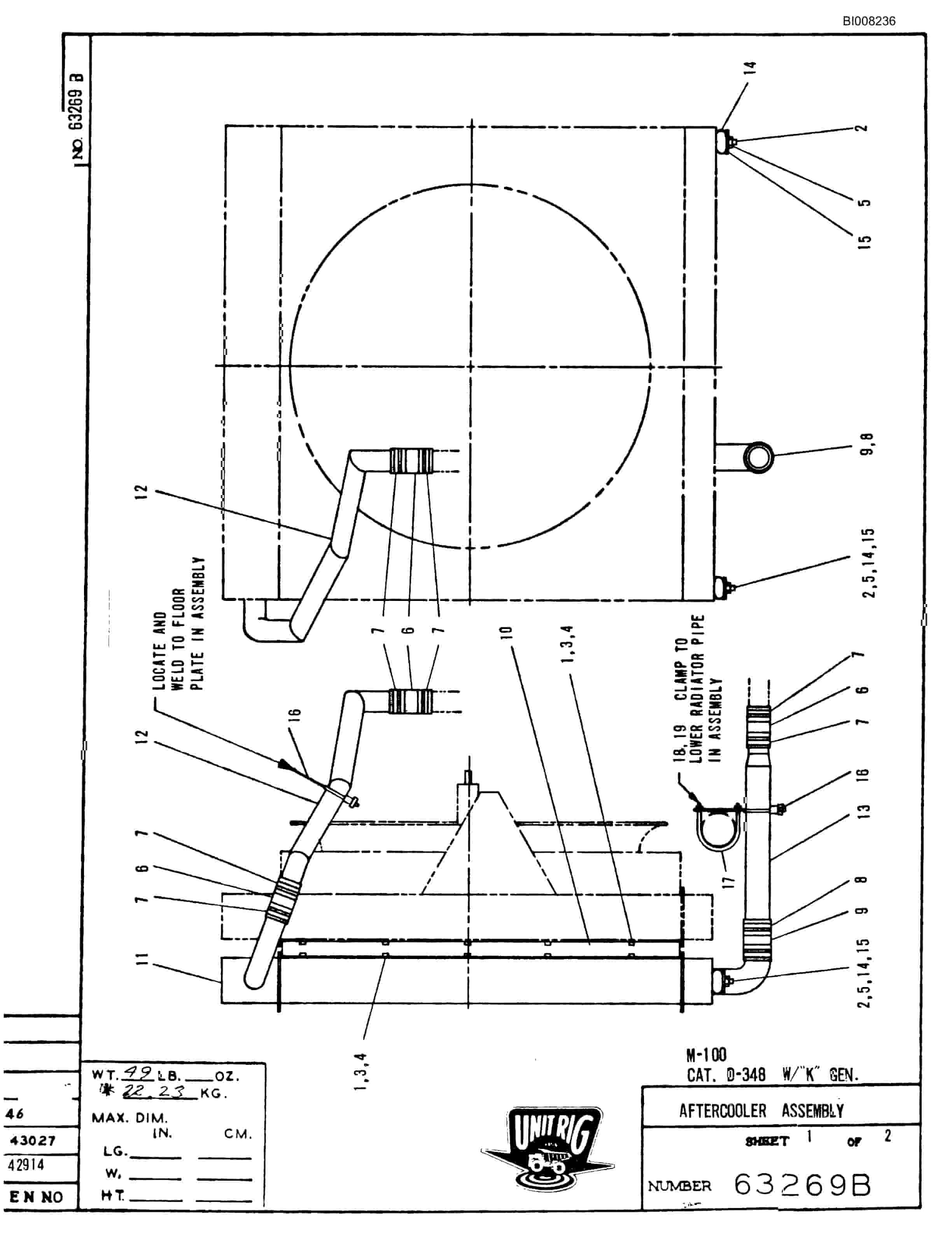 Bucyrus M-85 Parts Catalog BI008236-2