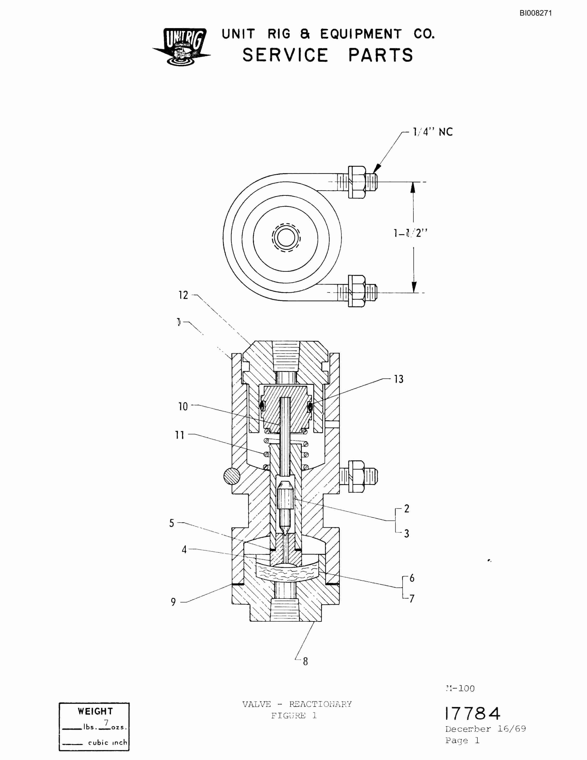 Bucyrus M-85 Parts Catalog BI008271-4