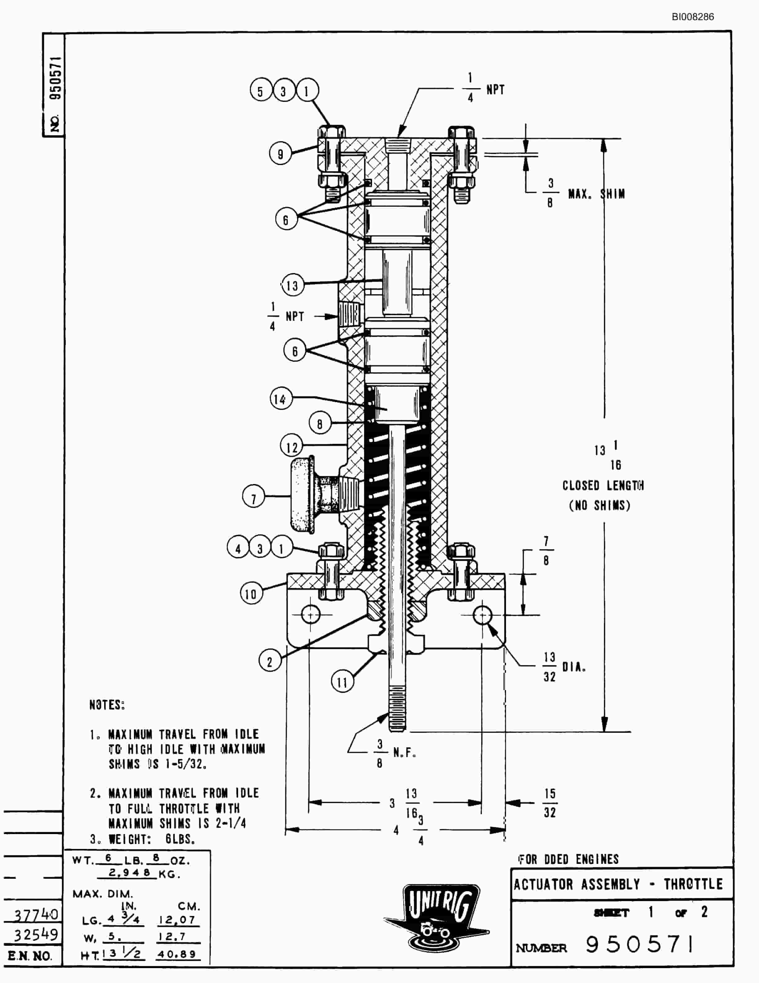 Bucyrus M-85 Parts Catalog BI008286-5