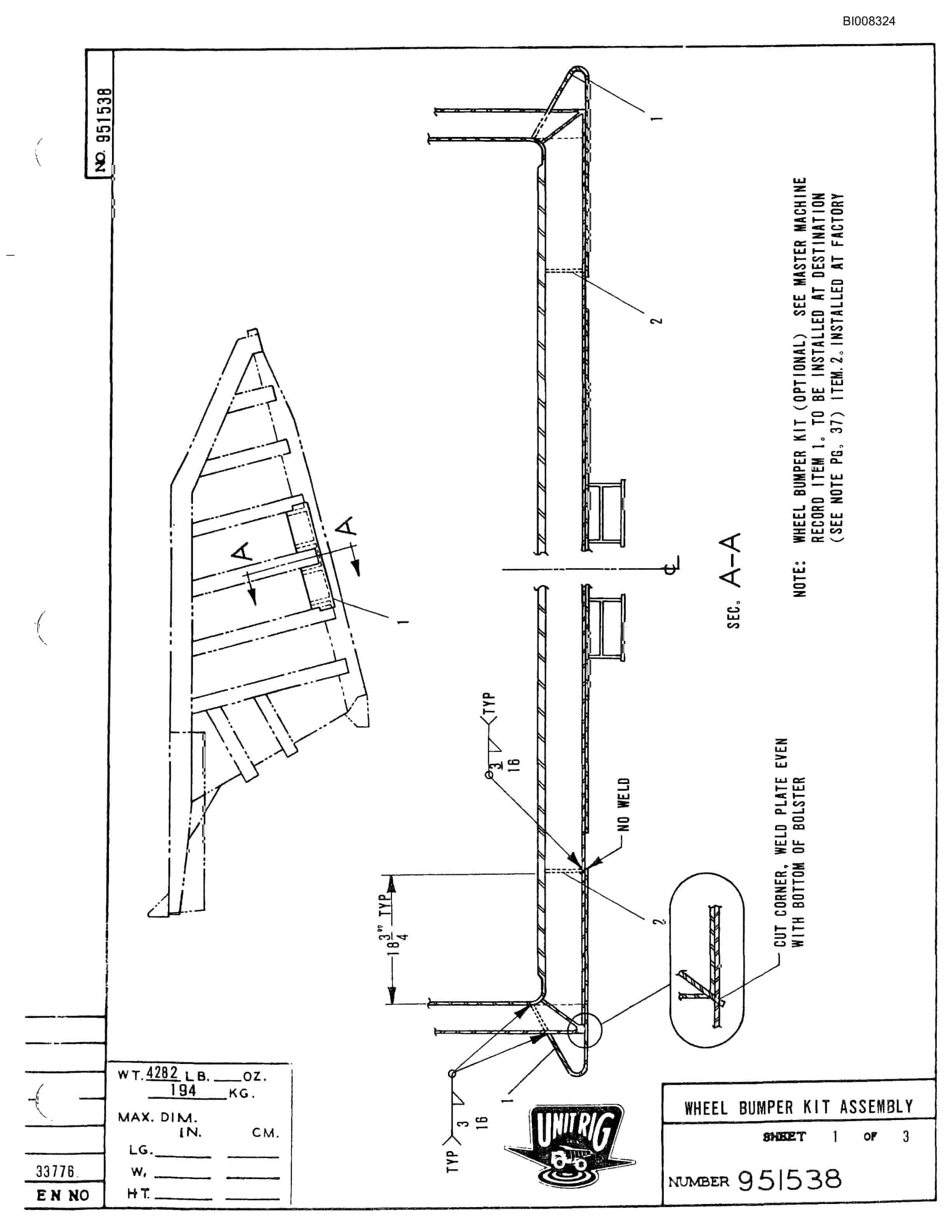 Bucyrus M-85 Parts Catalog BI008324-2