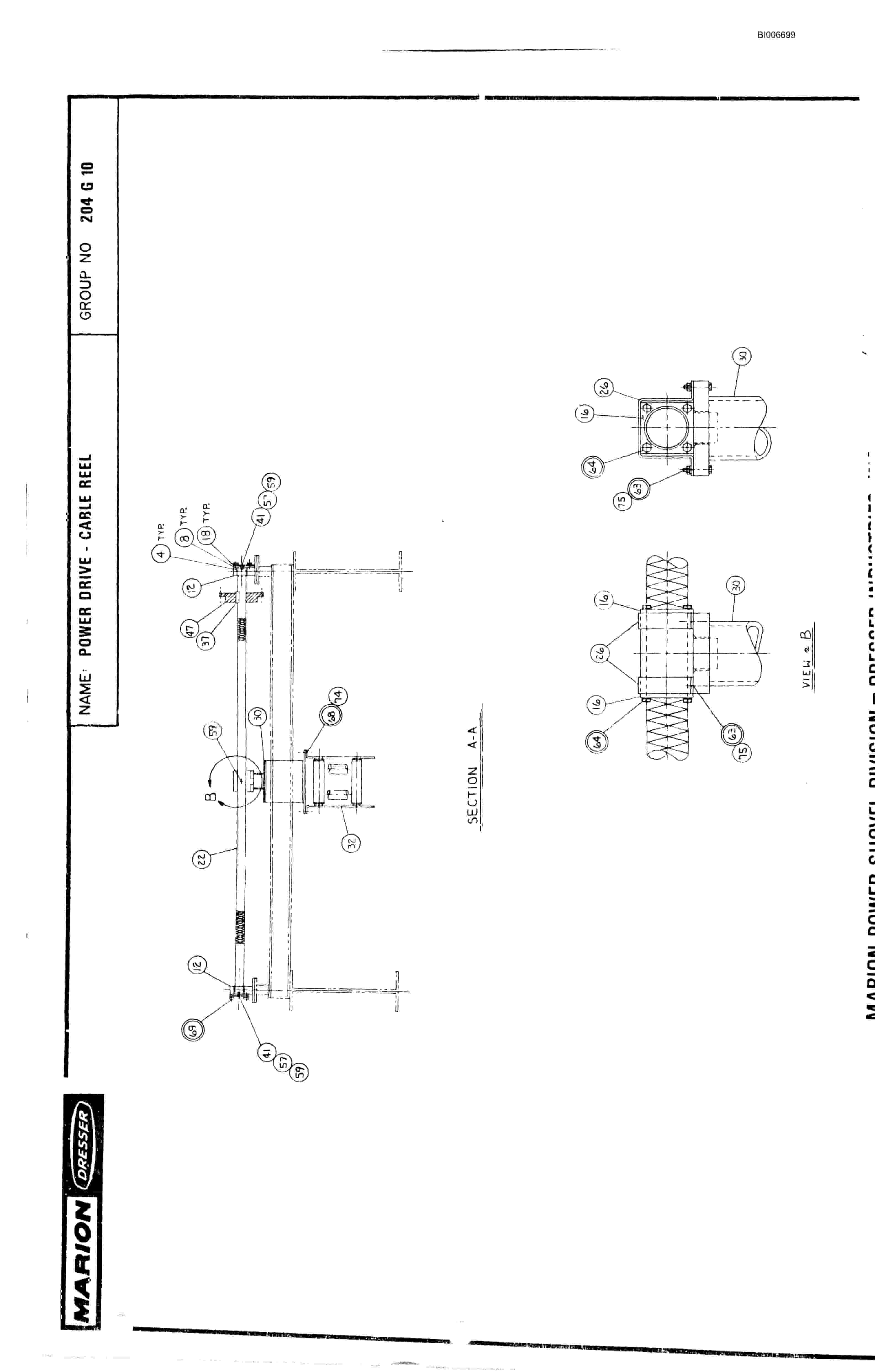 Bucyrus M2 Drill Parts Catalog BI006699-4