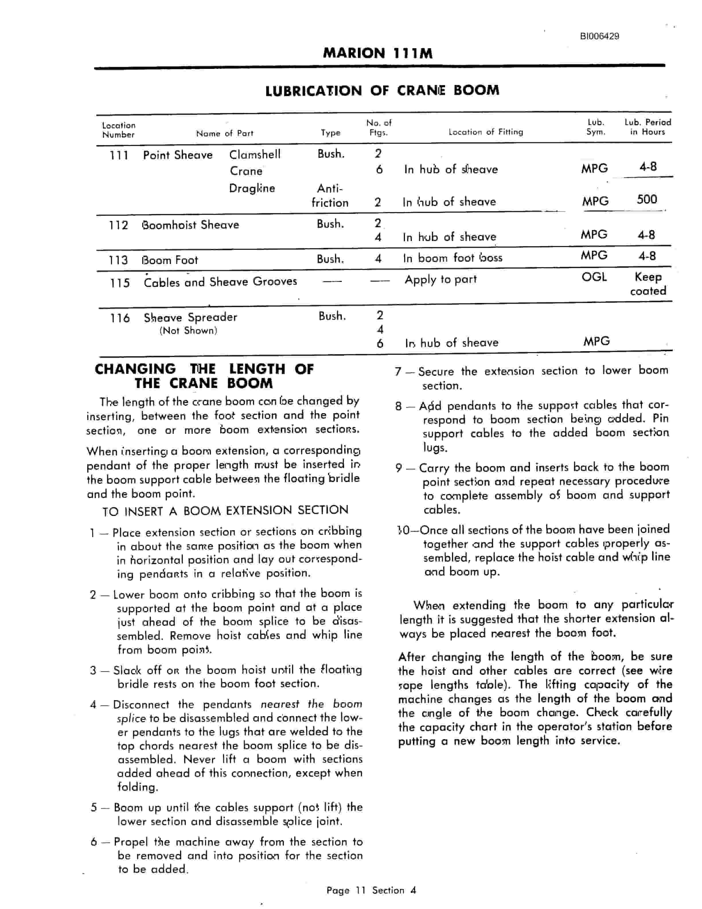 Bucyrus Marion 111-M Ward Leonard Electric Technical Manual BI006429-5