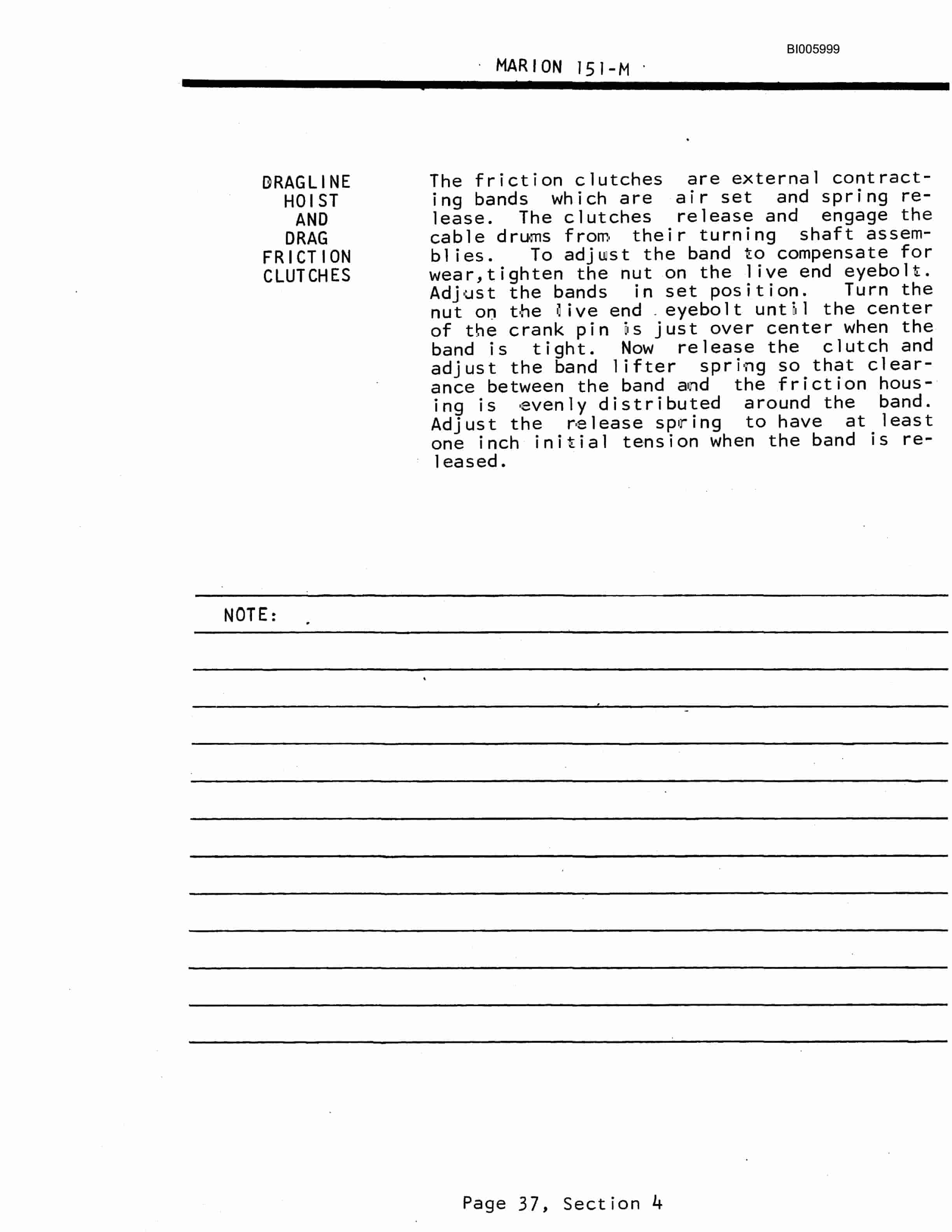 Bucyrus Marion 151-M Amplidyne Controlled Generators Technical Manual BI005999-5