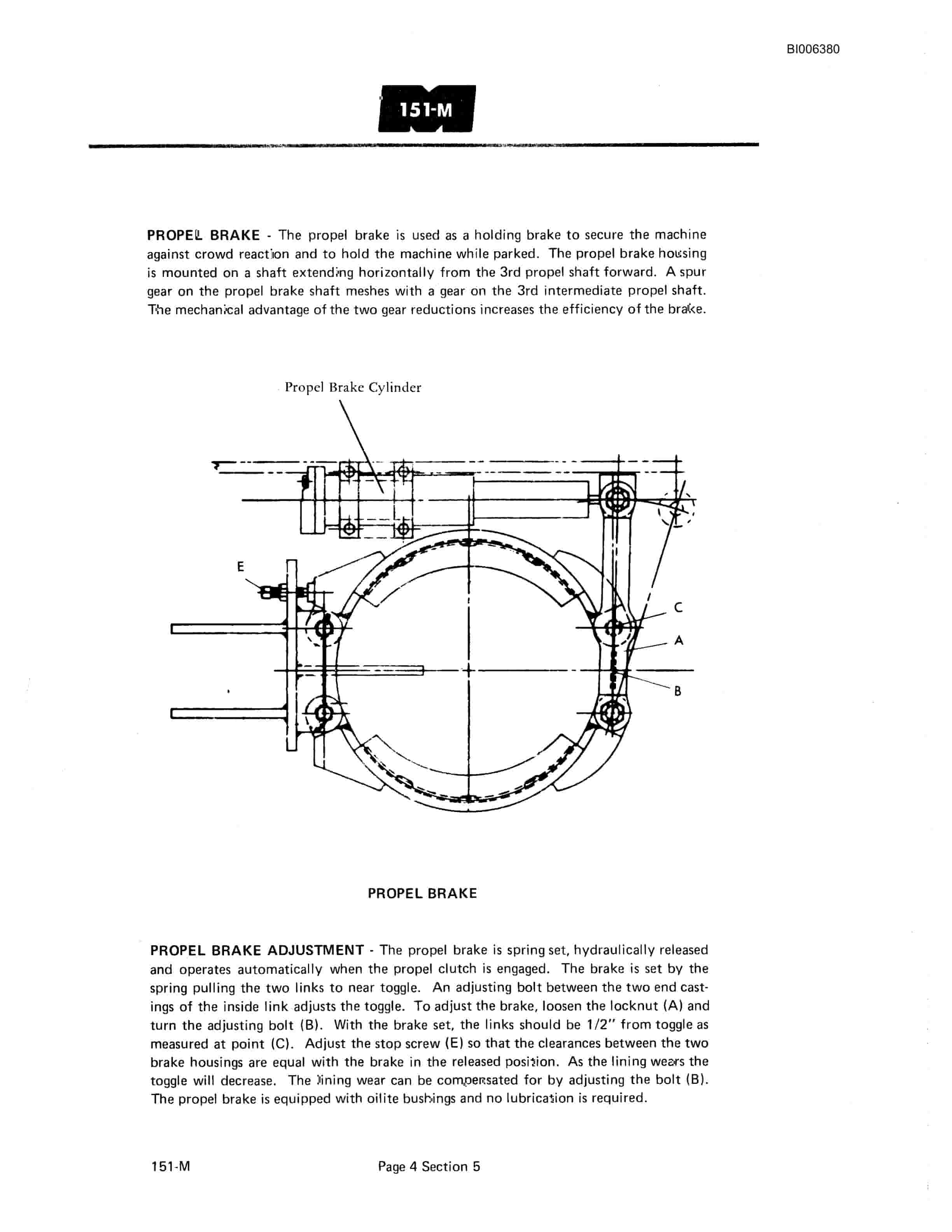 Bucyrus Marion 151-M Shovel And Dragline Technical Manual BI006380-2
