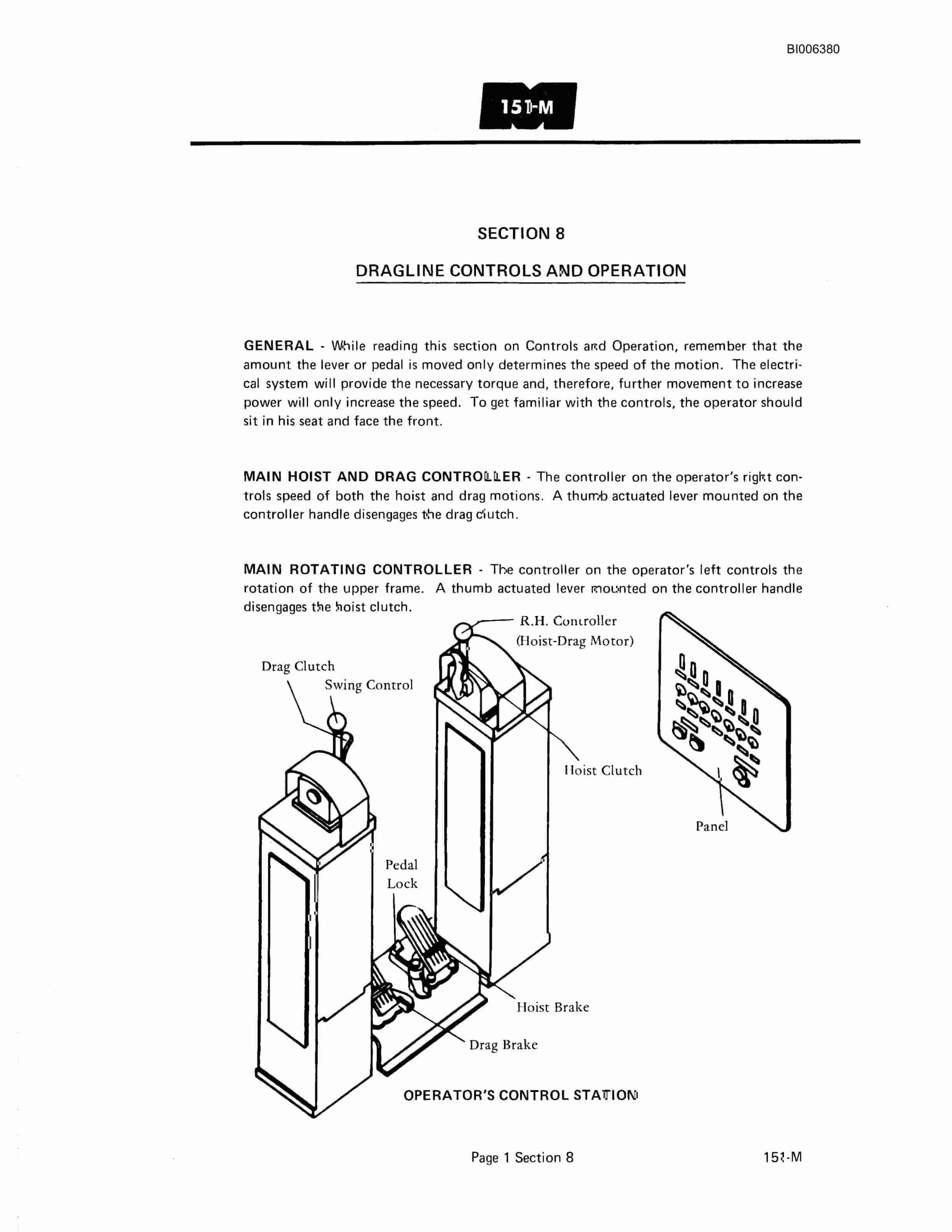 Bucyrus Marion 151-M Shovel And Dragline Technical Manual BI006380-5