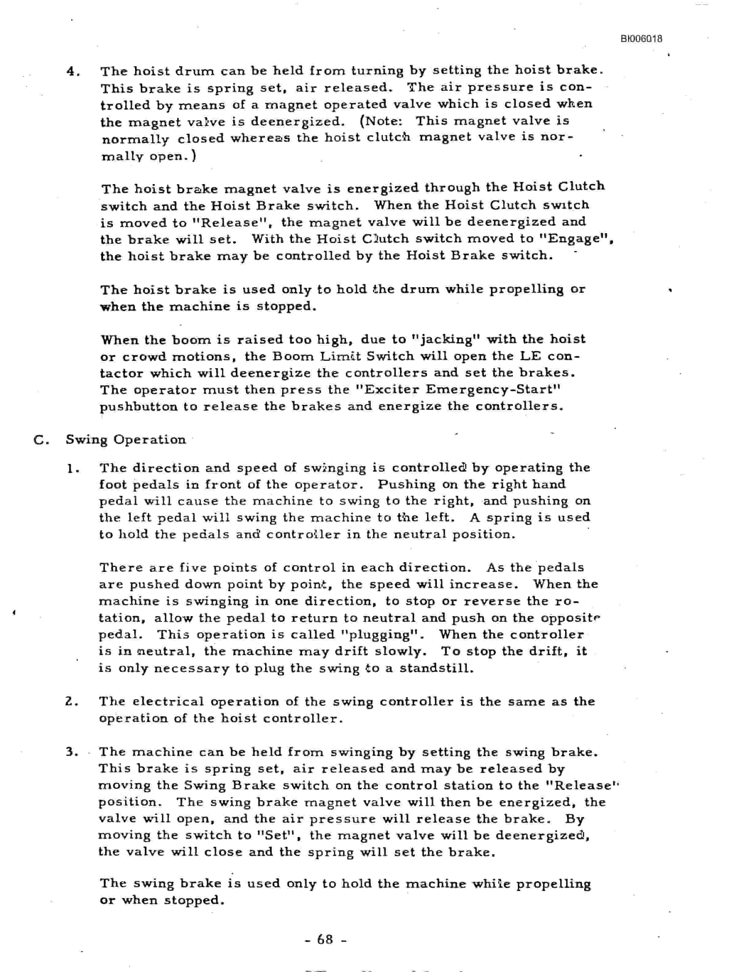 Bucyrus Marion 151-M Technical Manual BI006018-2