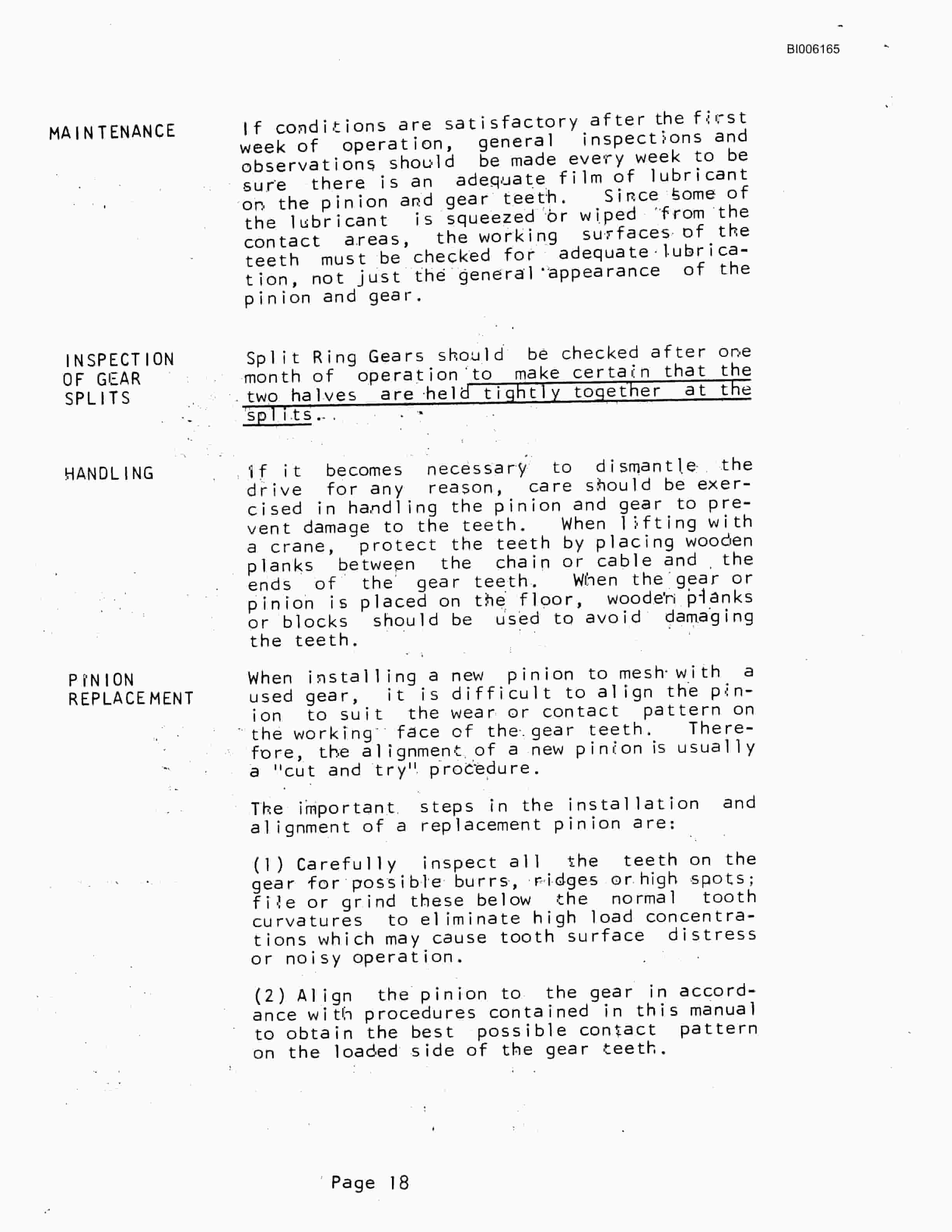 Bucyrus Marion 181-M Technical Manual BI006165-5