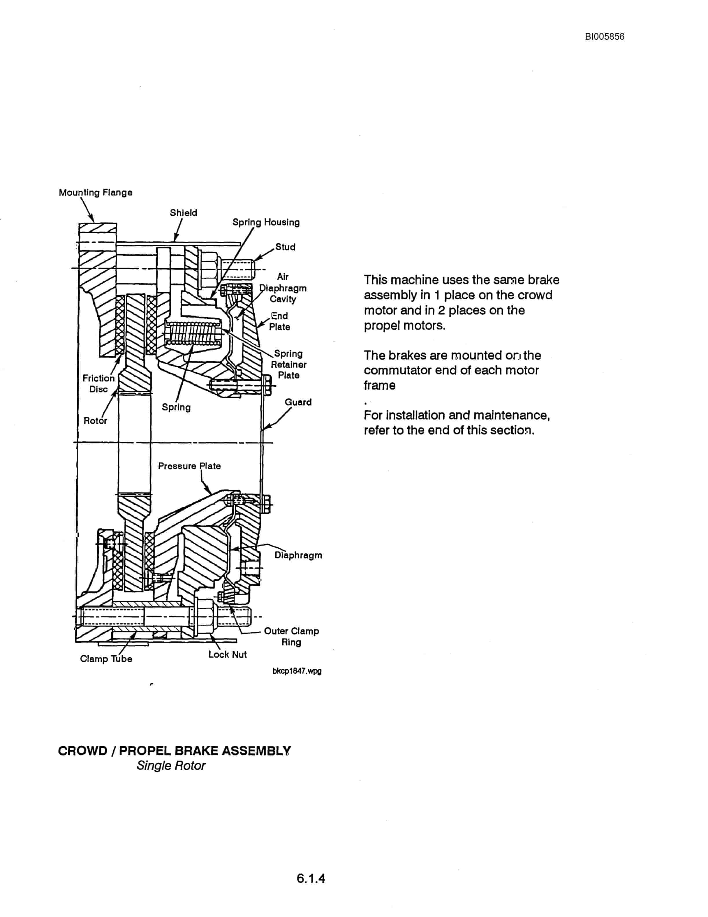 Bucyrus Marion 182M Mining Shovel Technical Manual BI005856-3