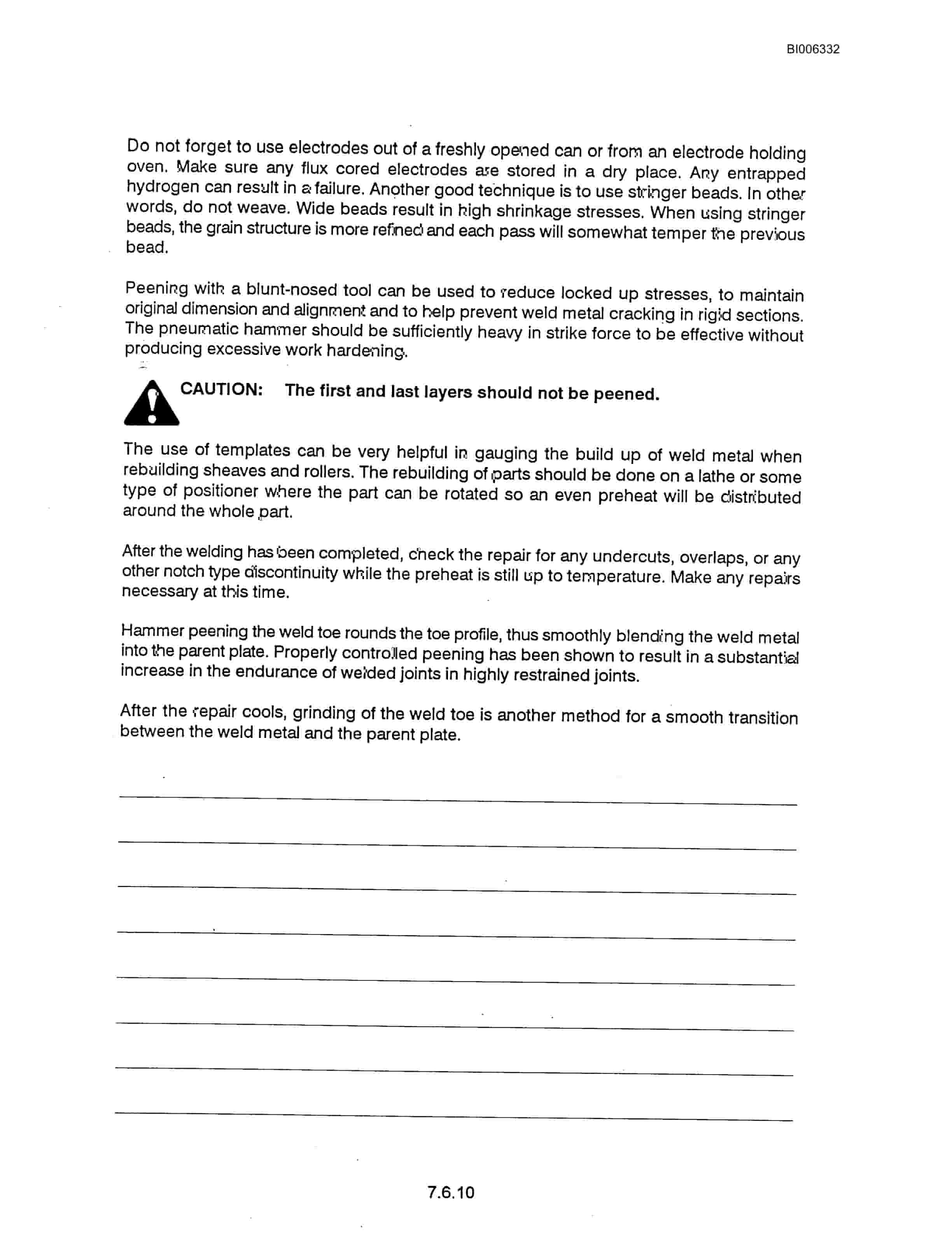 Bucyrus Marion 182M Mining Shovel Technical Manual BI006332-4