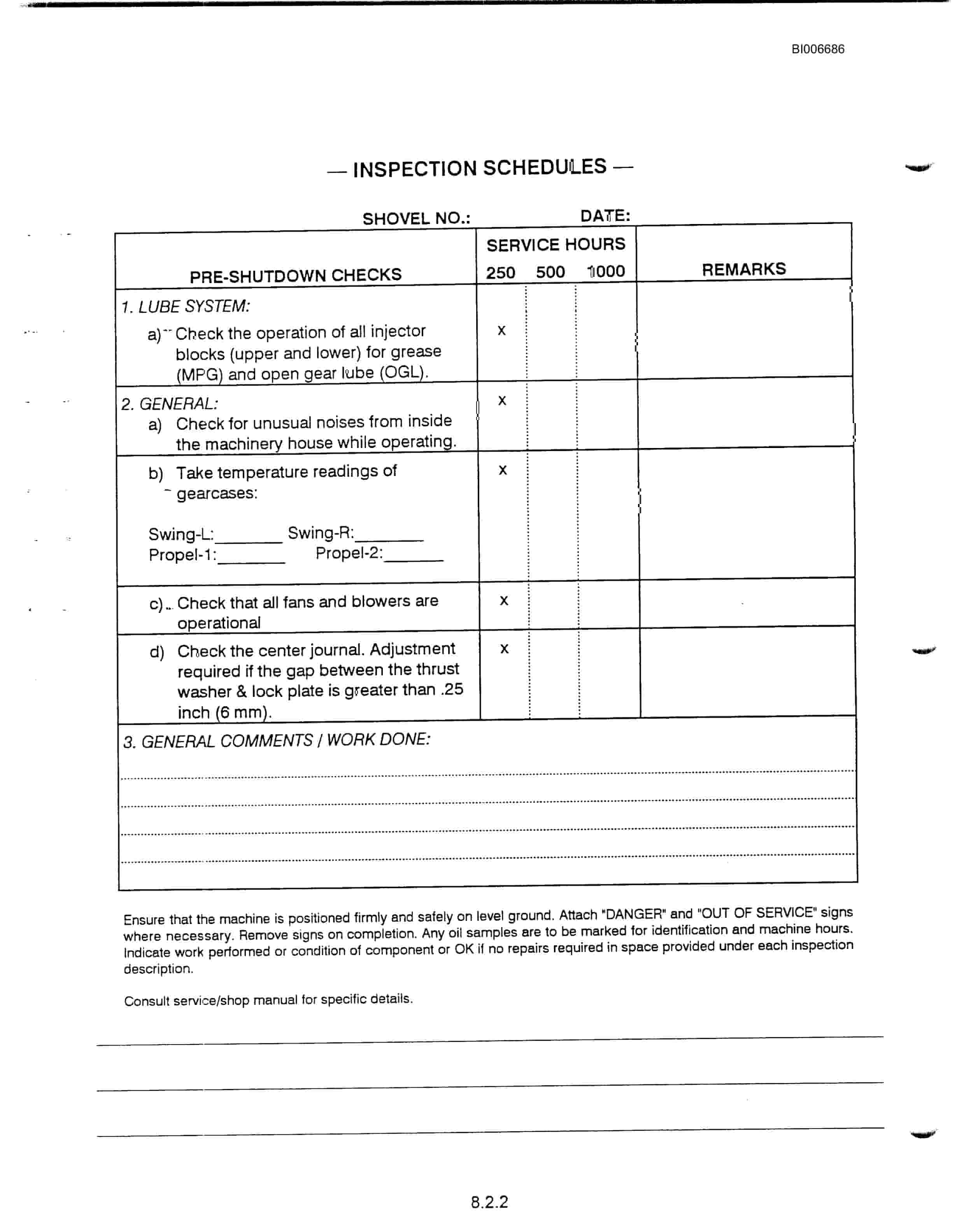 Bucyrus Marion 182M Mining Shovel Technical Manual BI006686-5