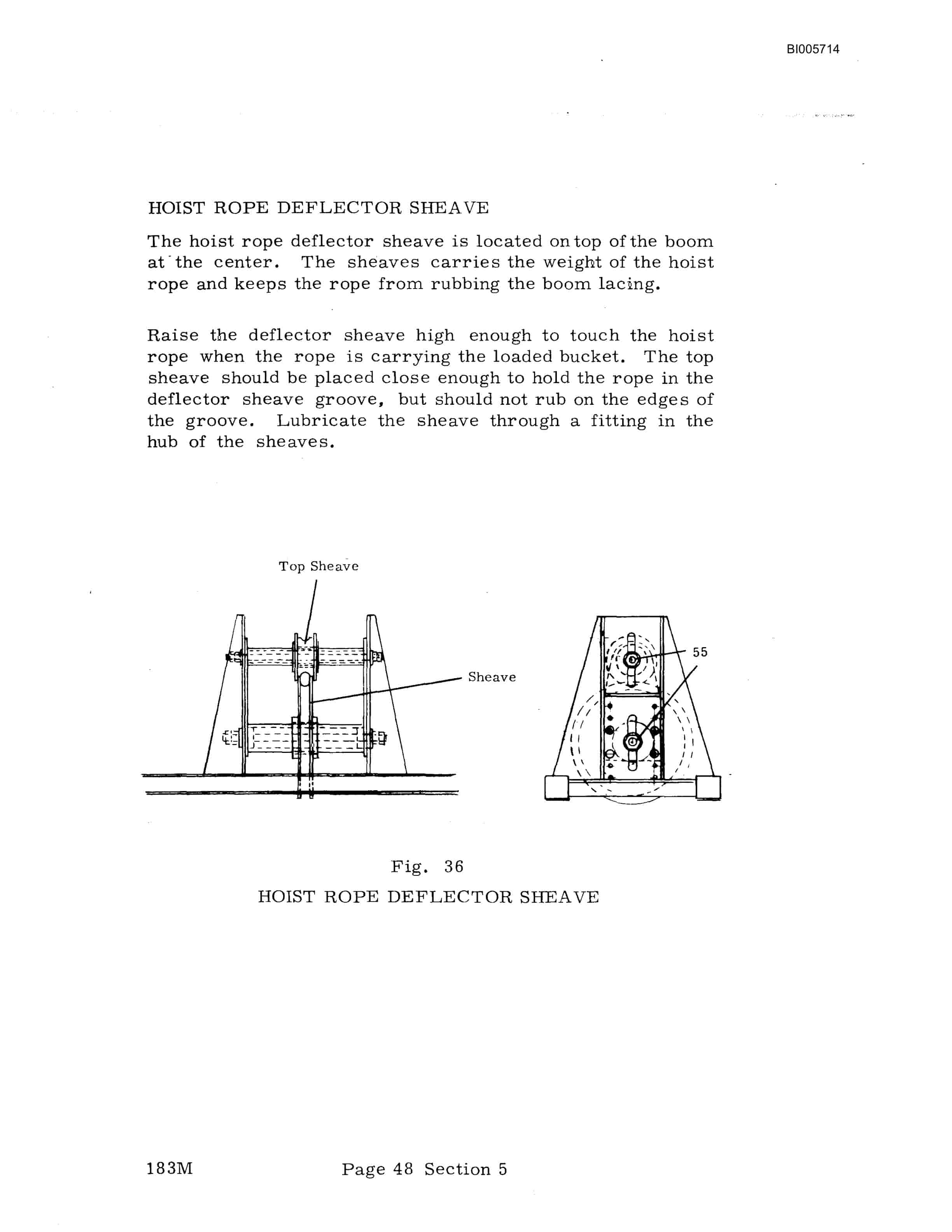 Bucyrus Marion 183-M Dragline Technical Manual BI005714-5