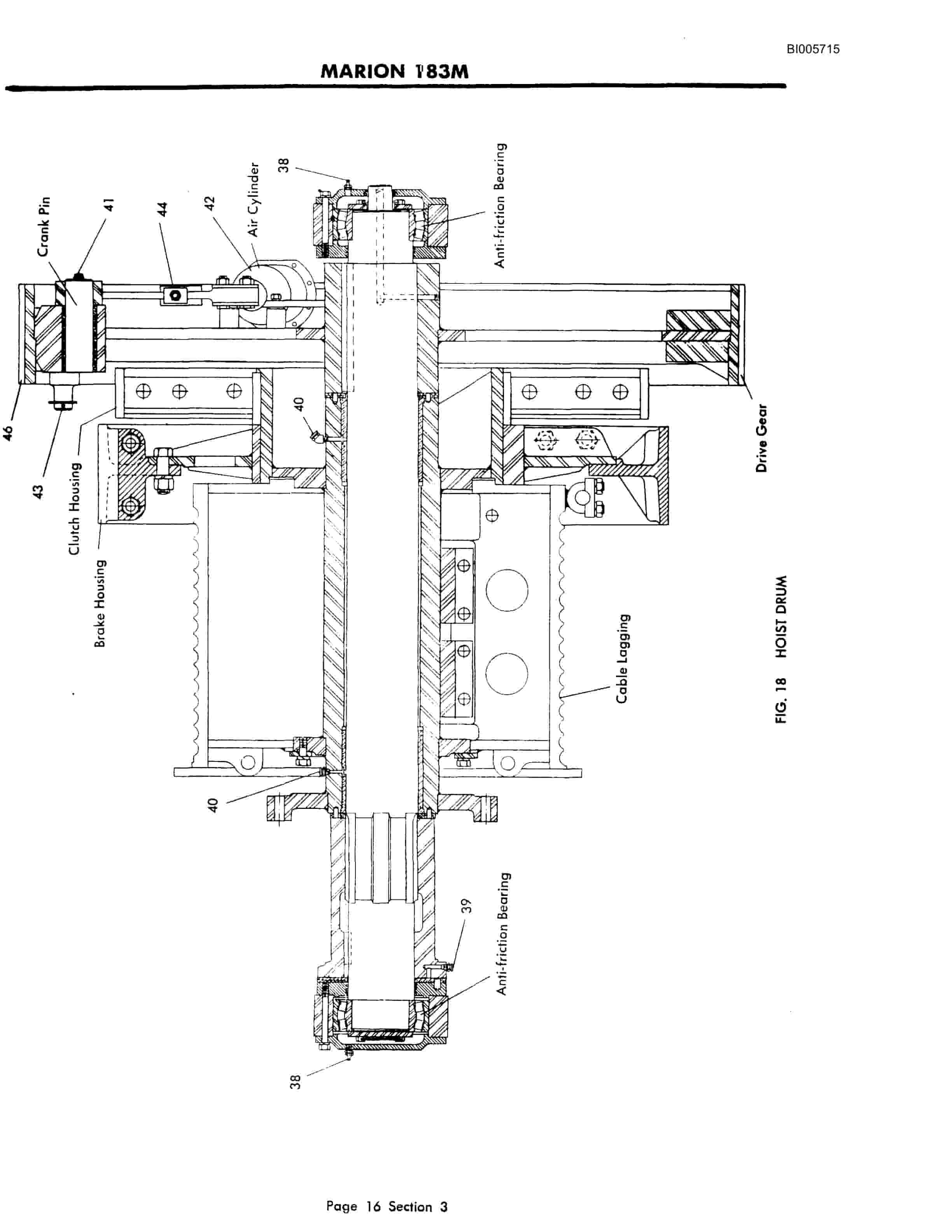 Bucyrus Marion 183-M Shovel Technical Manual BI005715-2