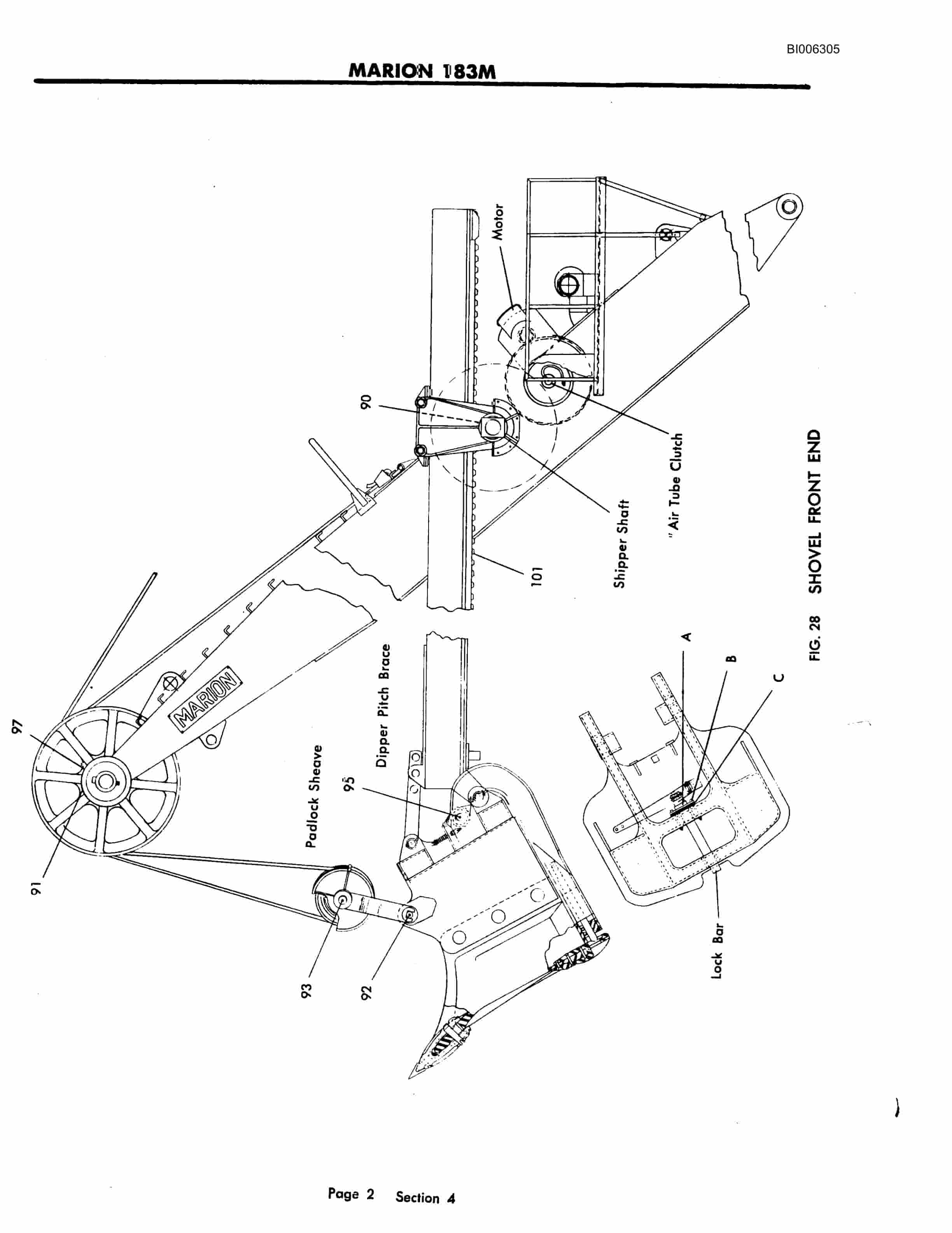 Bucyrus Marion 183-M Shovel Technical Manual BI006305-3