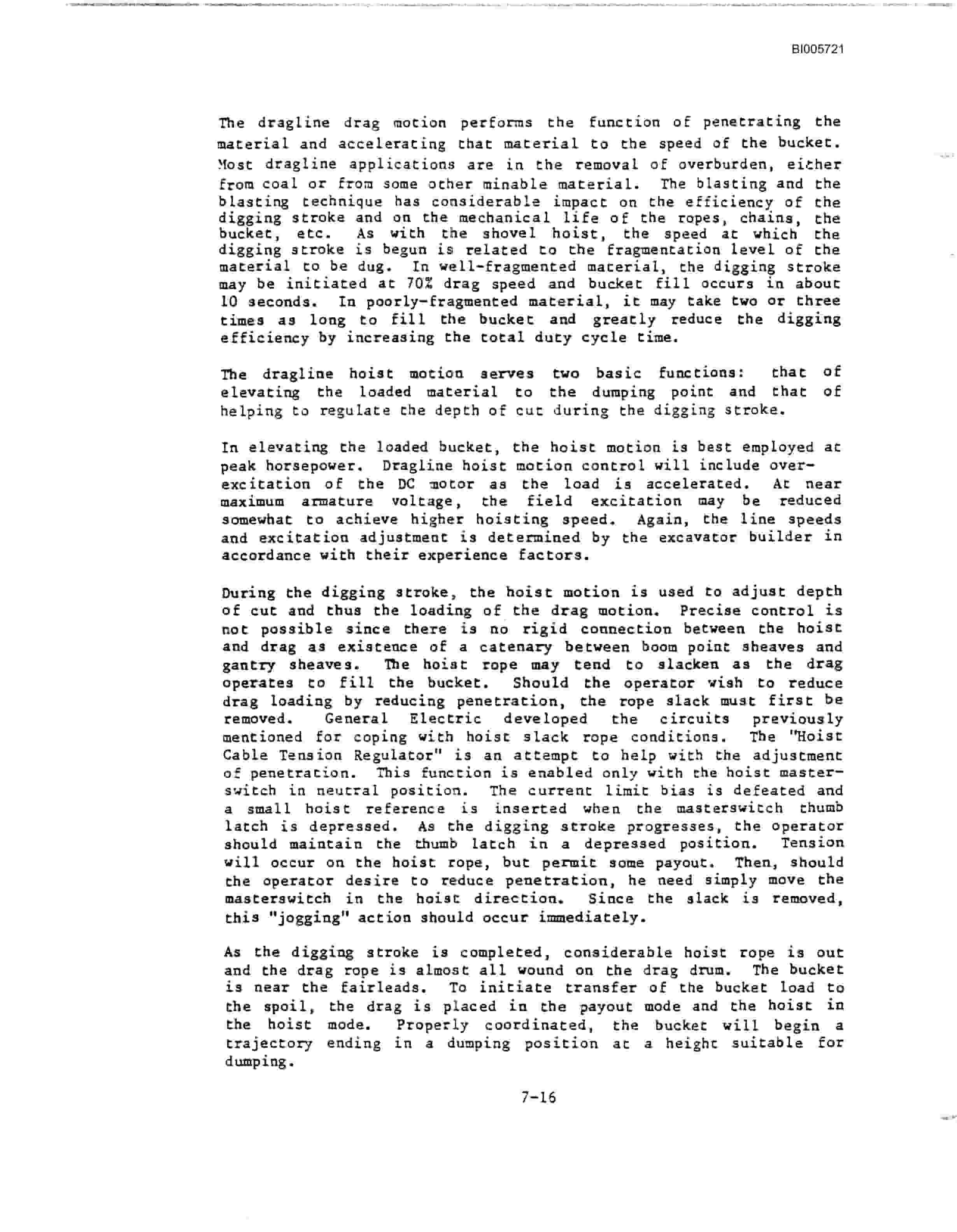 Bucyrus Marion 191-M Mining Shovel Technical Manual BI005721-4