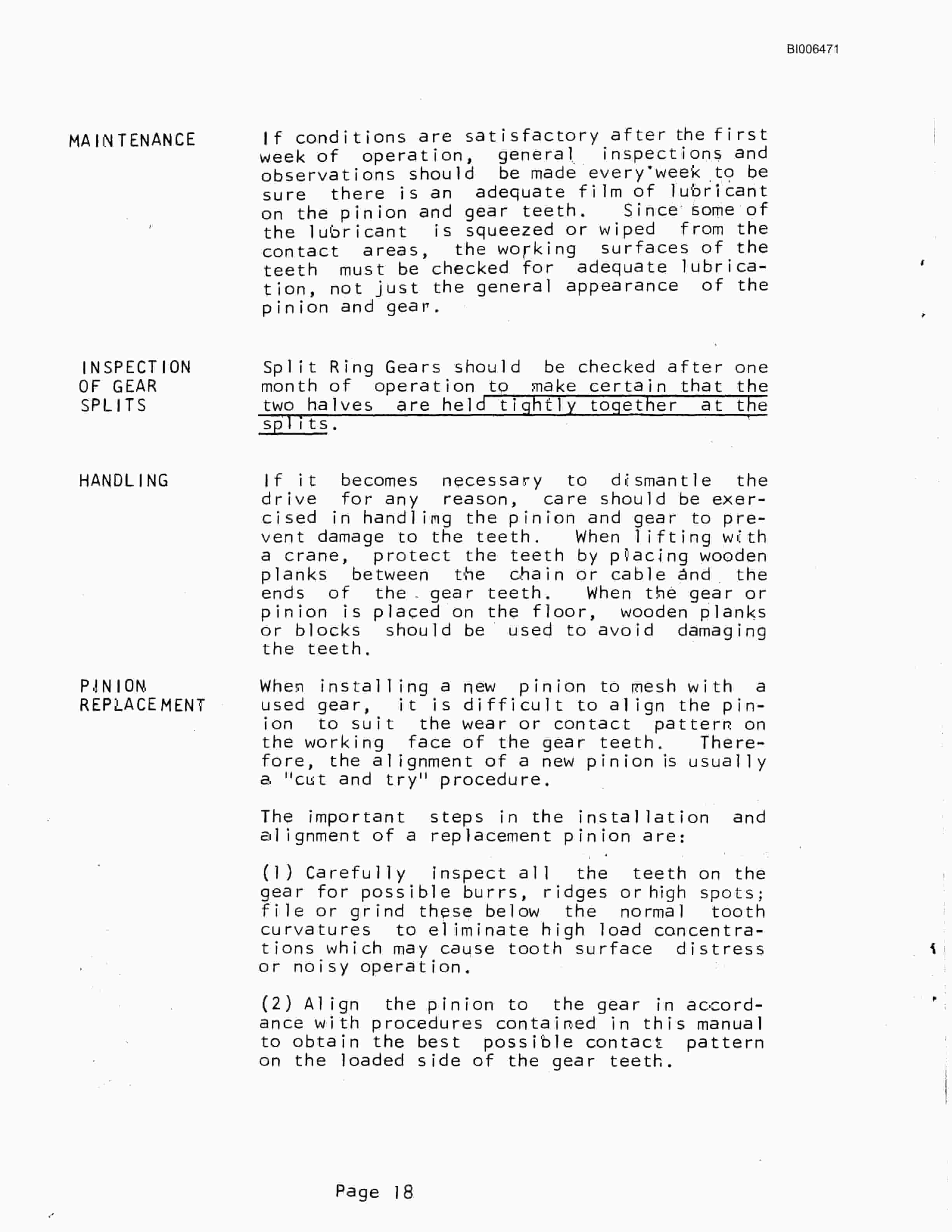 Bucyrus Marion 191-M Technical Manual BI006471-5