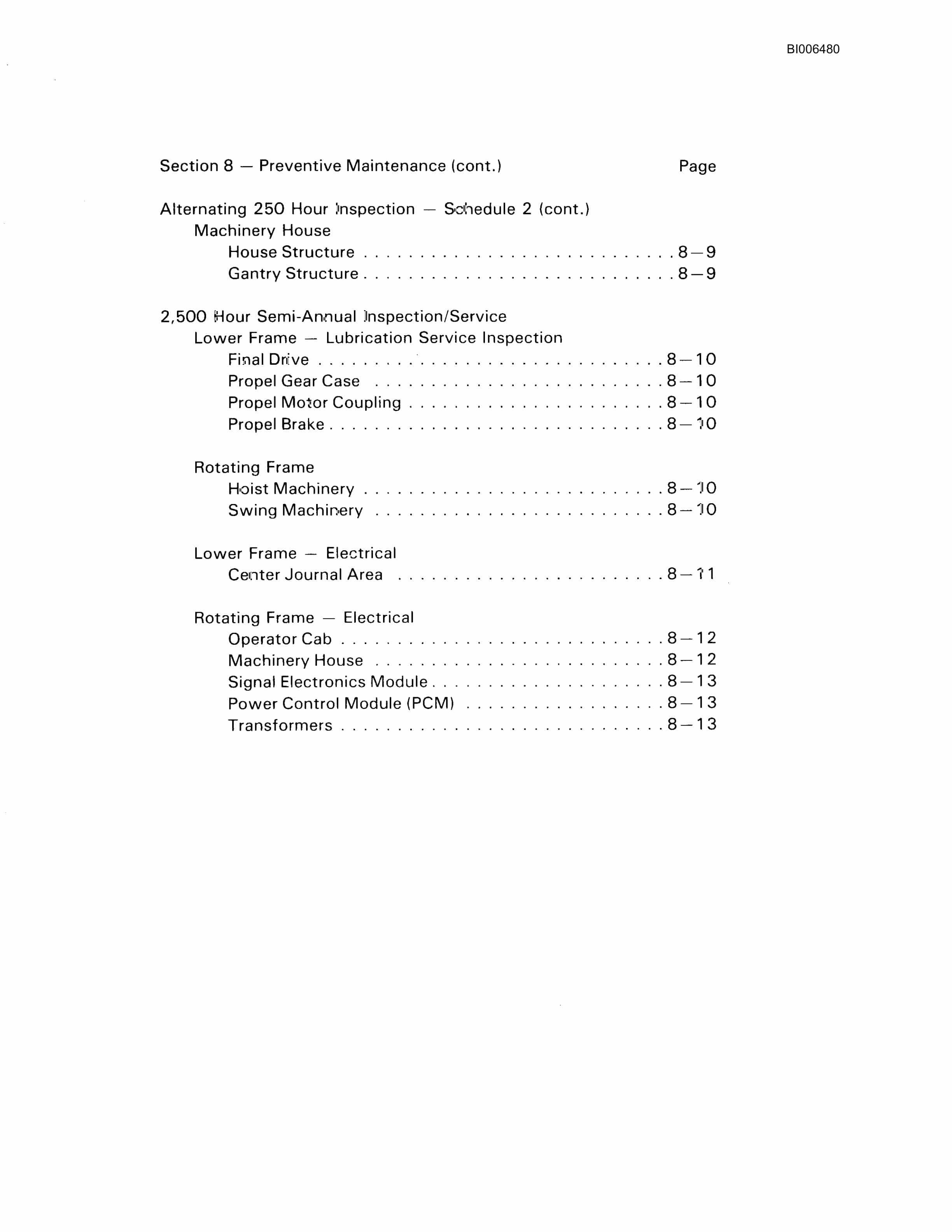 Bucyrus Marion 191-M Technical Manual BI006480-5