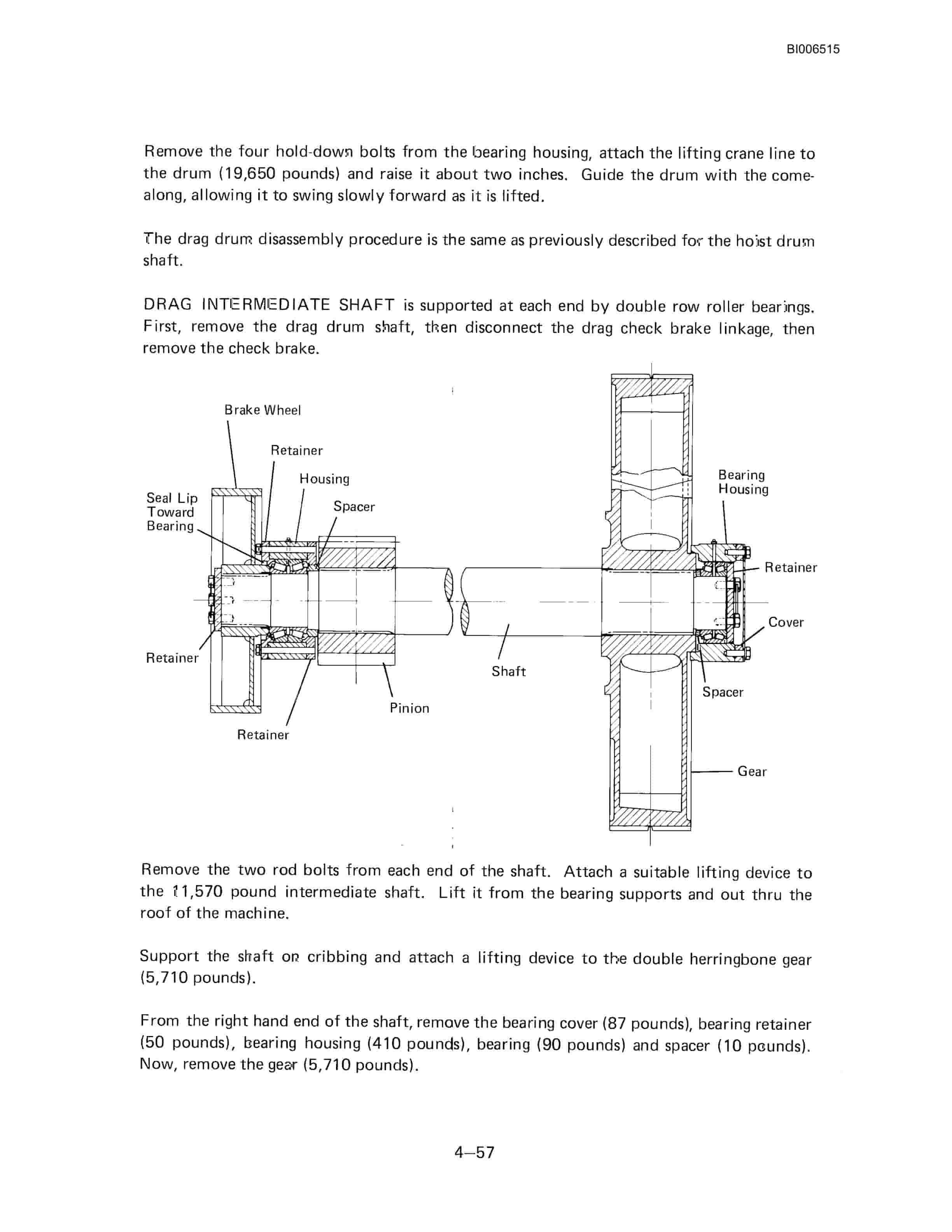 Bucyrus Marion 195-M Crawler Mounted Dragline Technical Manual BI006515-2