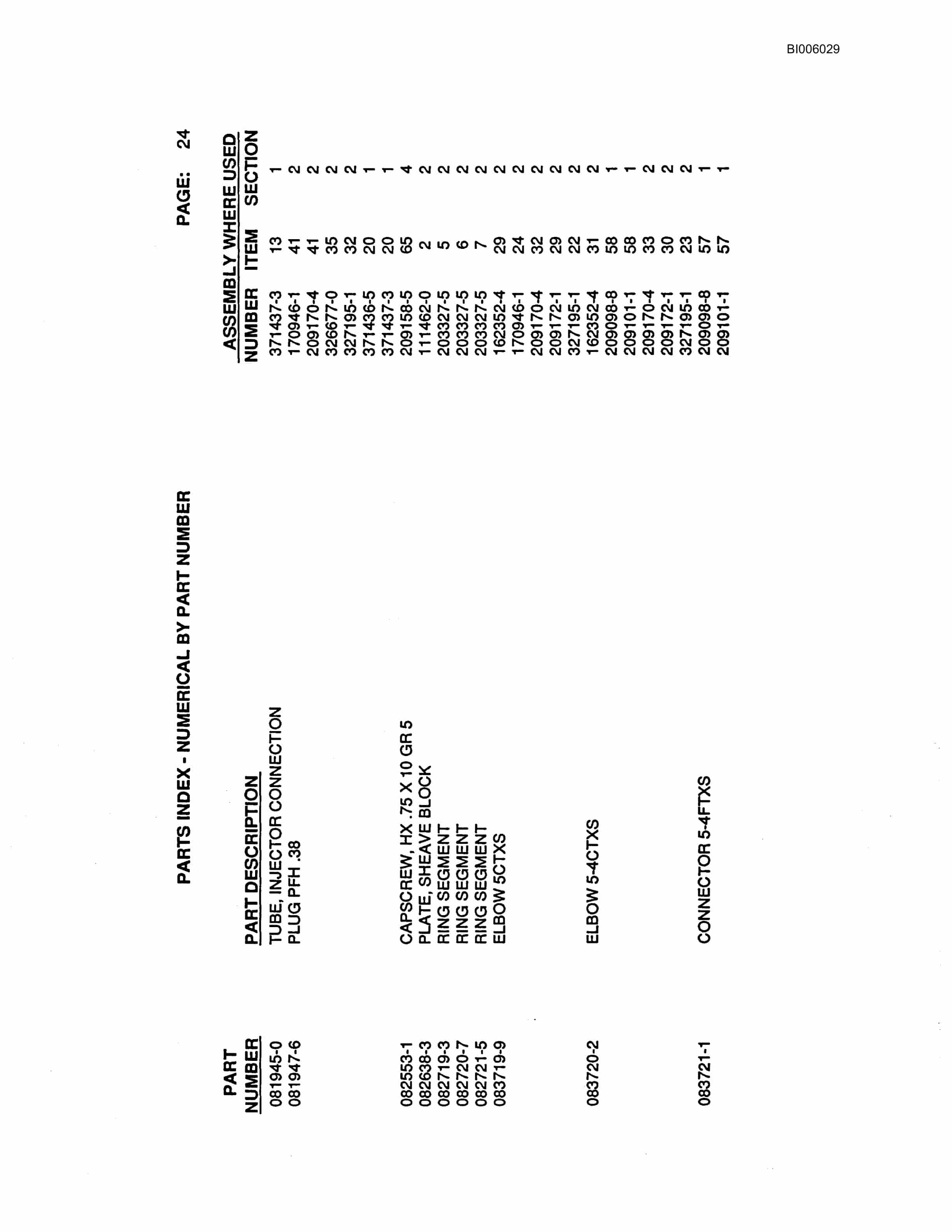 Bucyrus Marion 195-M Dragline Parts Catalog BI006029-4