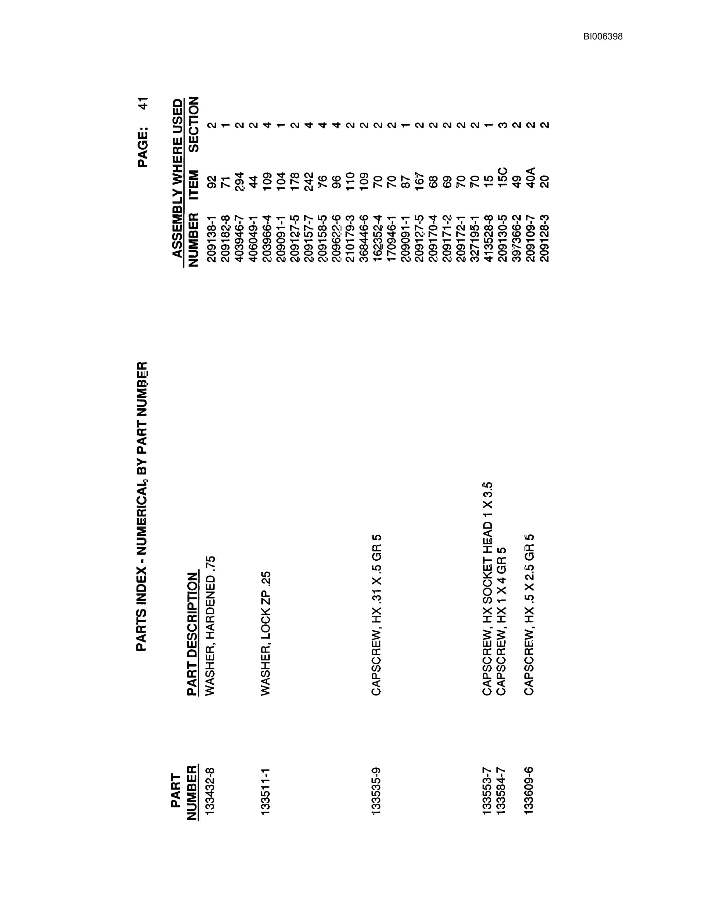 Bucyrus Marion 195-M Dragline Parts Catalog BI006398-4