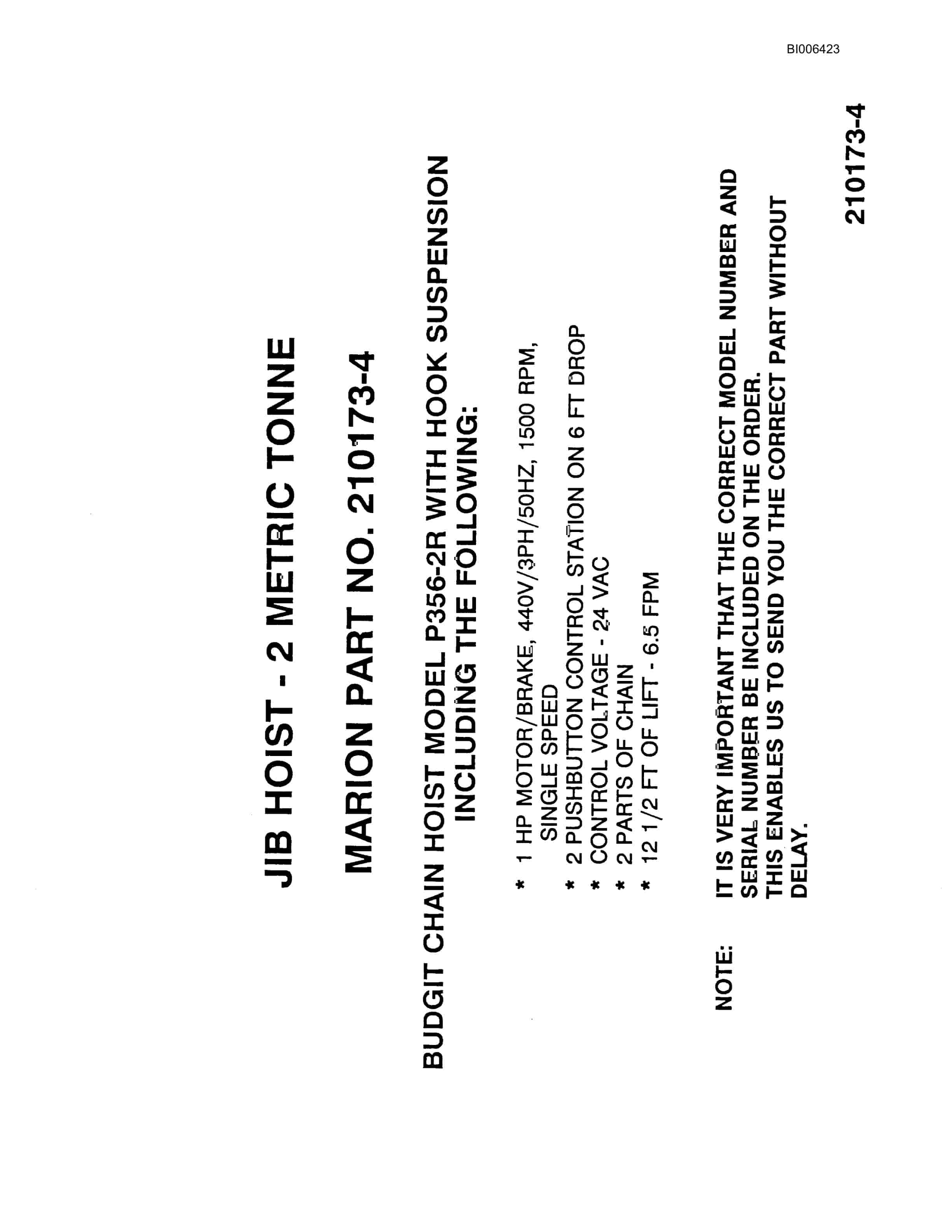 Bucyrus Marion 195-M Dragline Technical Manual BI006423-4